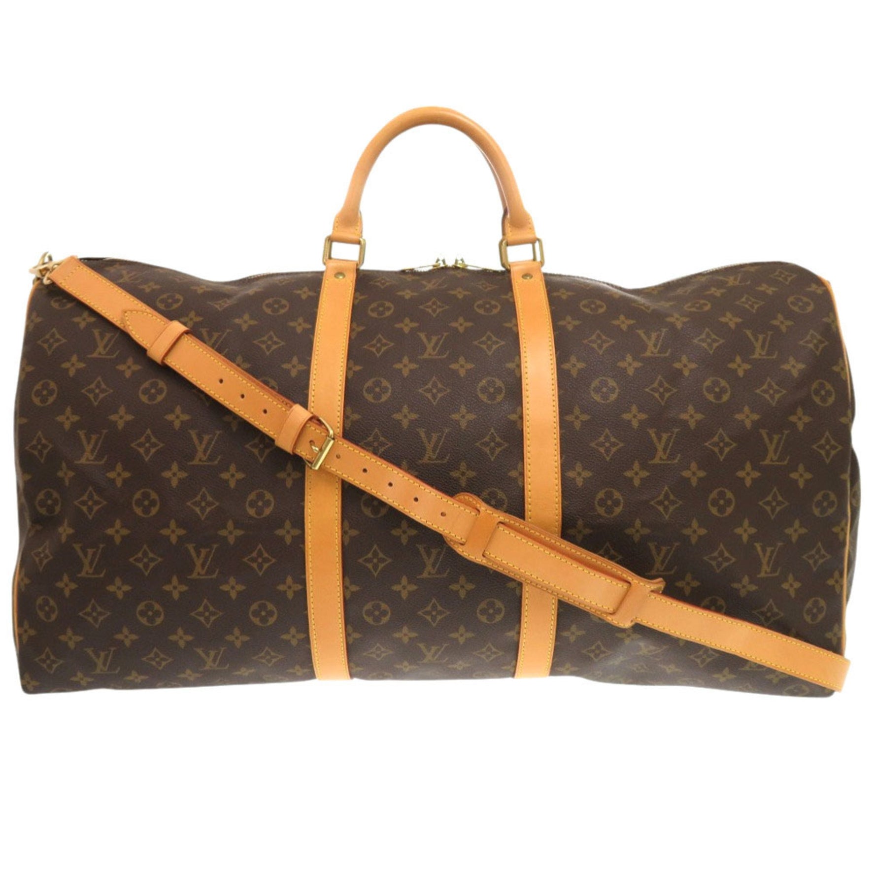 Louis Vuitton Keepall Bandouliere 60 Monogram Boston Bag LV 0639