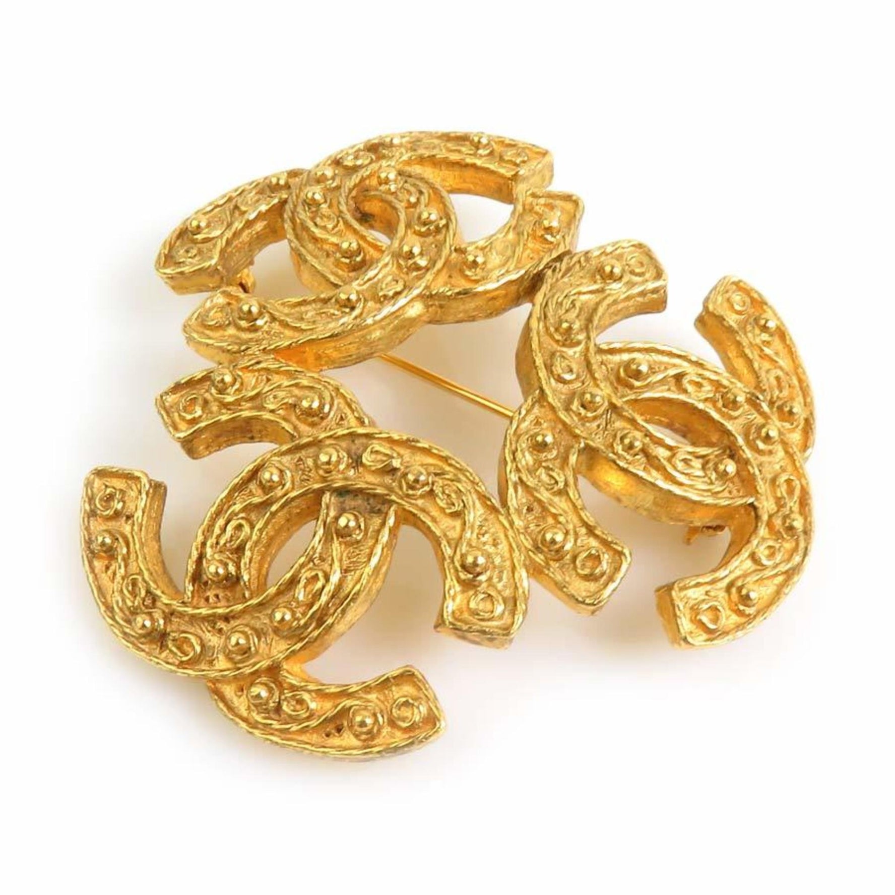 CHANEL Coco Mark Metal Brooch