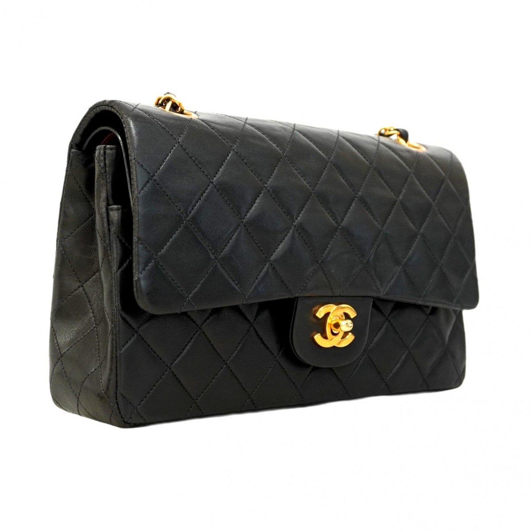 Chanel Matelasse Shoulder Bag with Double Flap and Chain, Lambskin