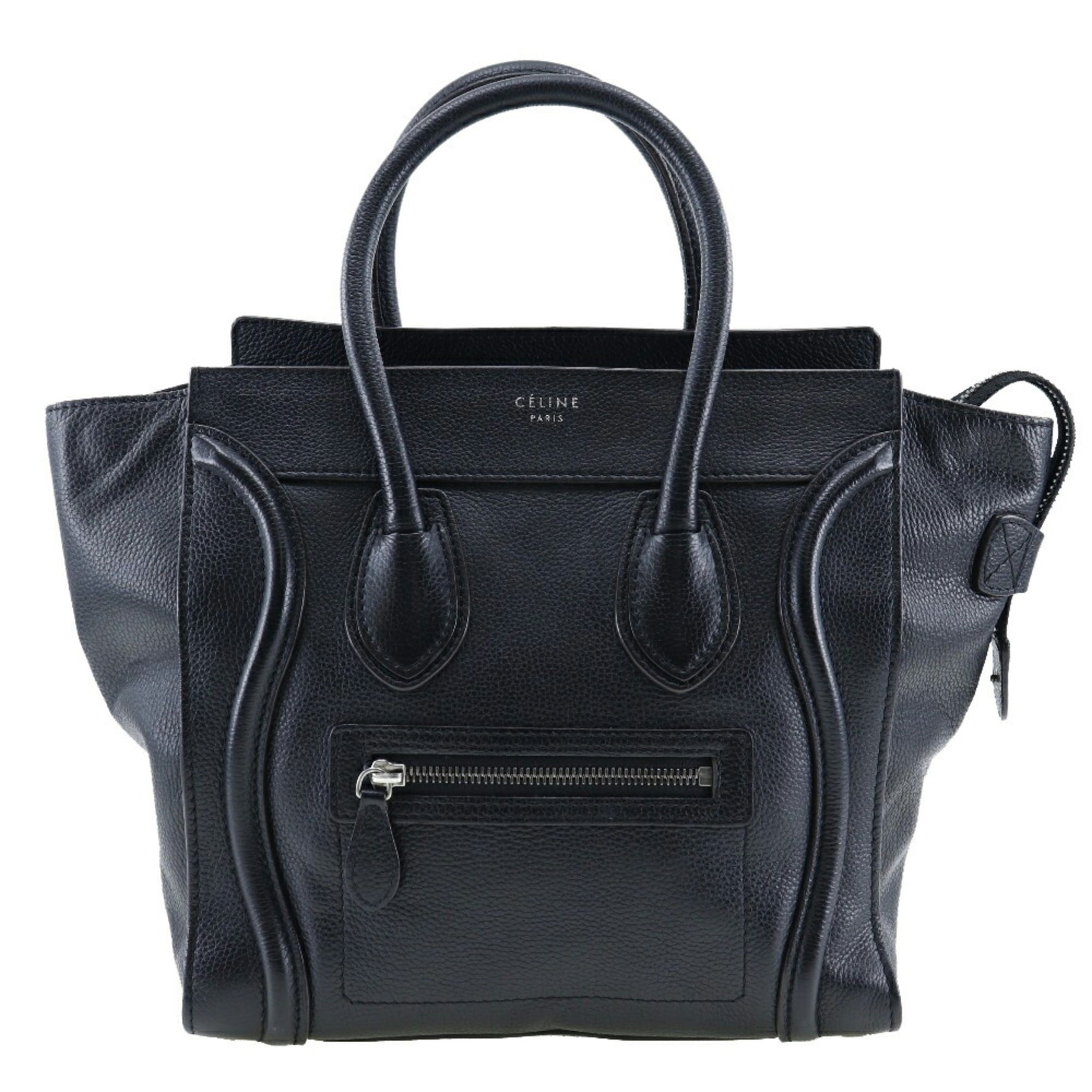 Celine Luggage Handbag Micro Shopper Calf Made in Italy Zipper