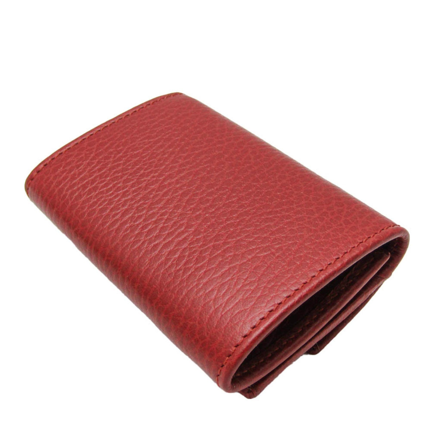 Gucci Petit Marmont Leather Wallet (tri-fold) Red Color