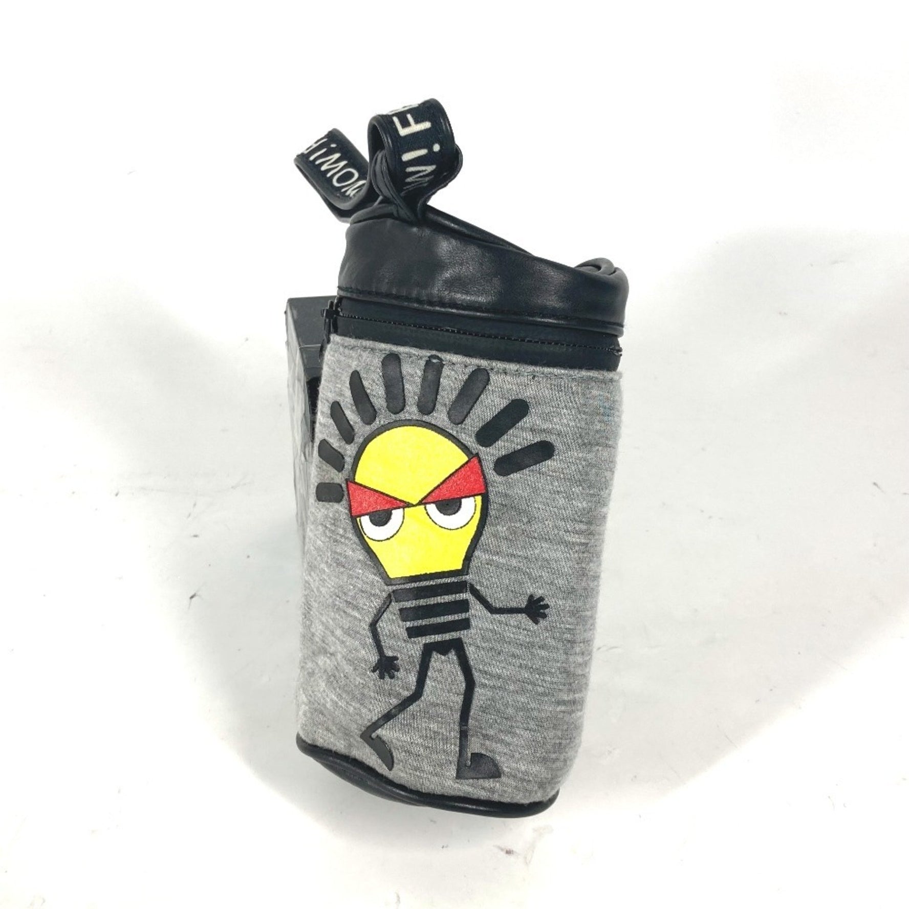 FENDI BABY Bottle Case, Baby Pouch, Holder, Canvas, Grey