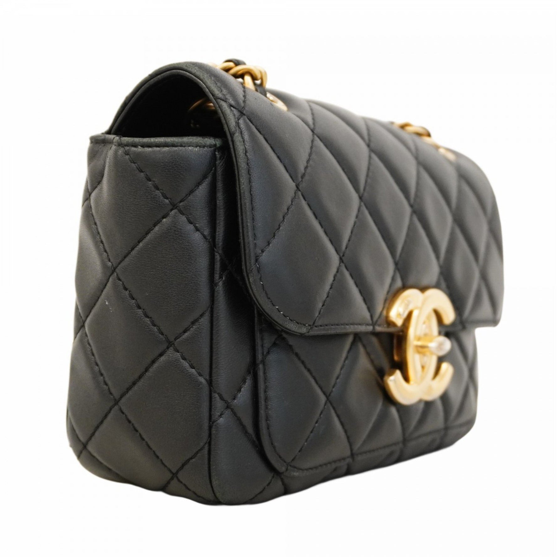Chanel Matelasse Shoulder Bag with Chain Bag, Lambskin