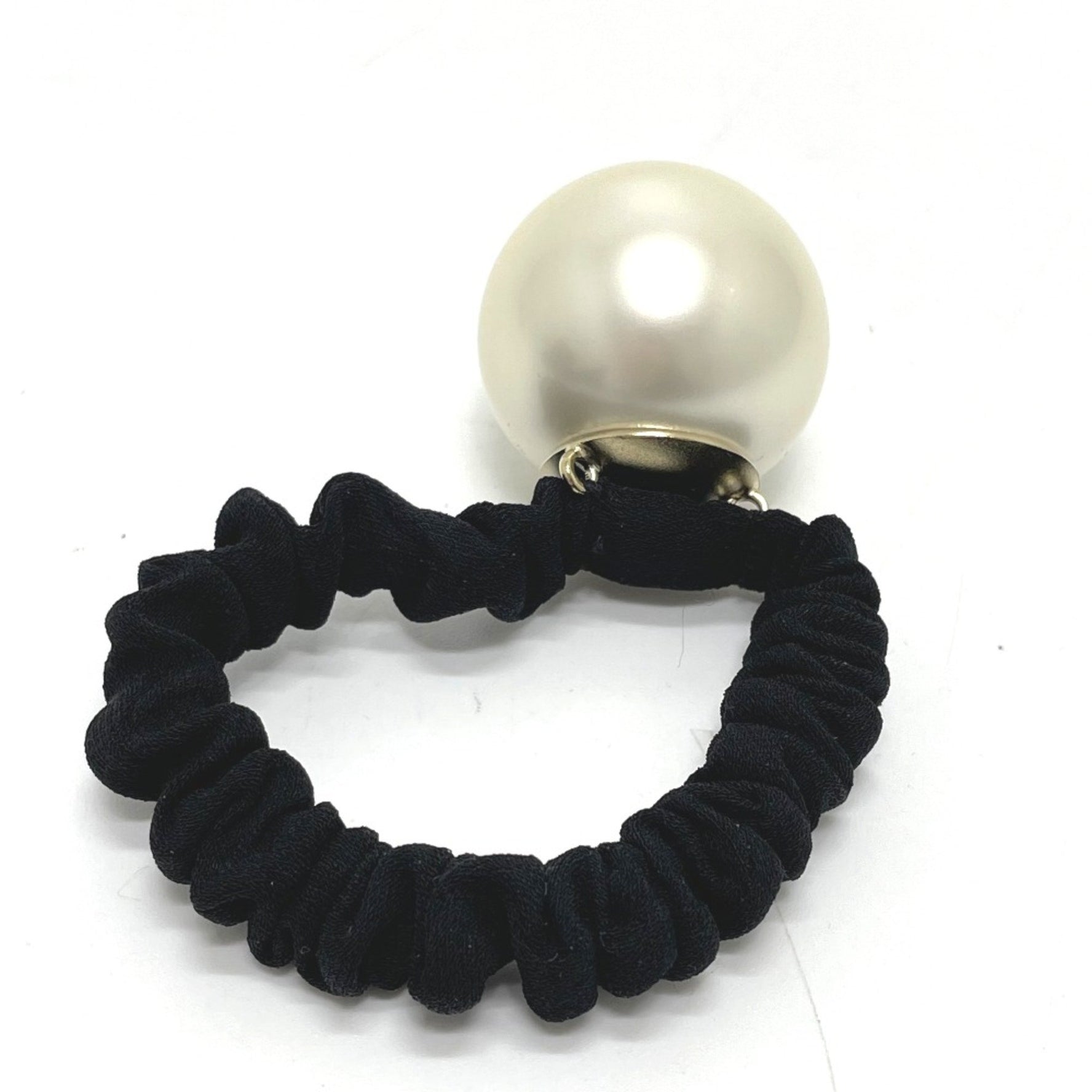 Chanel CC Mark Hair rubber x White