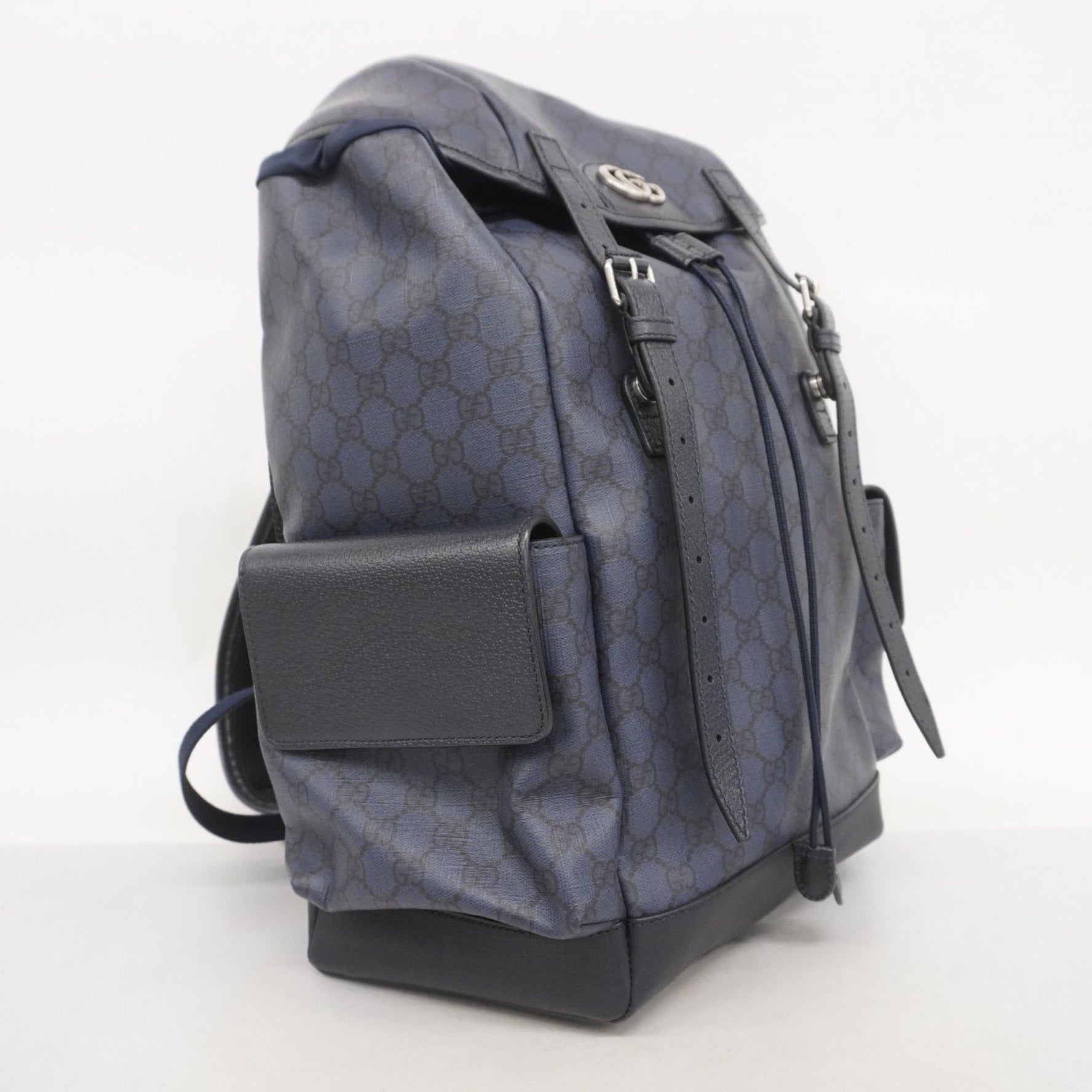 Gucci GG Marmont/GG Supreme Backpack Navy/Black