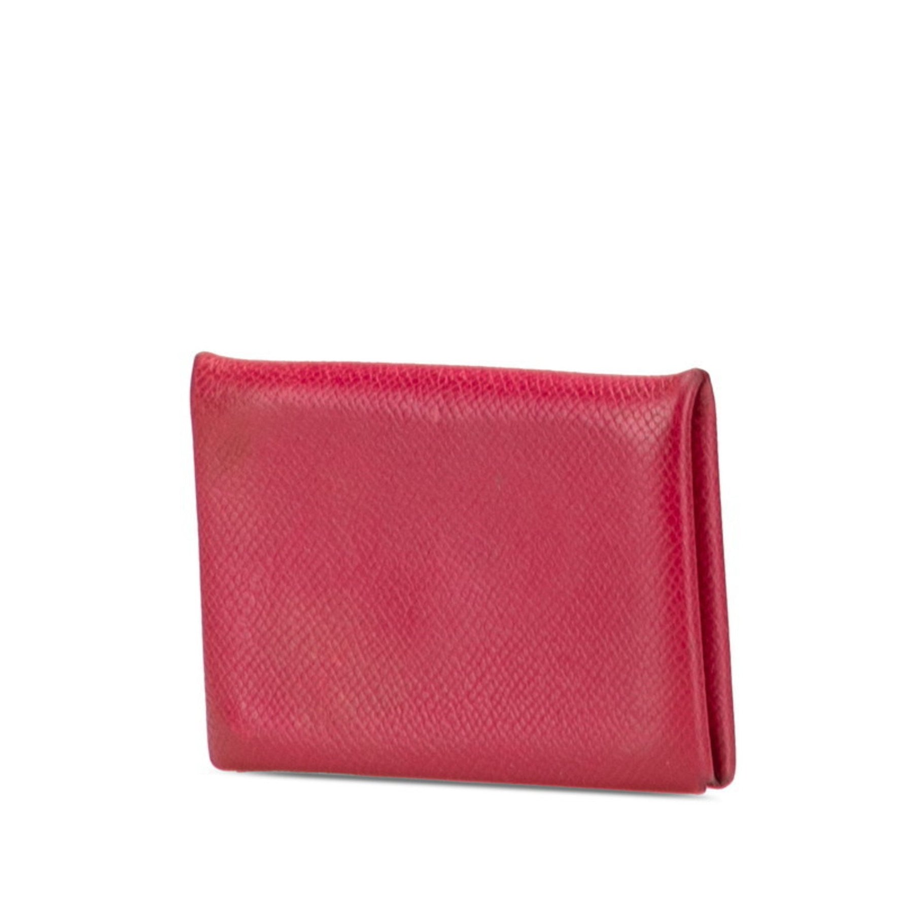 Hermès Calvi Card Case, Red, Epsom Leather, HERMES