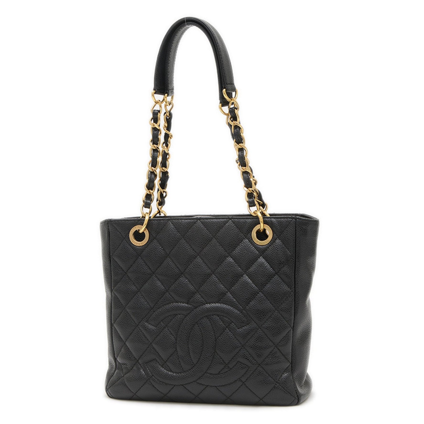 Chanel PST Tote Bag Caviar Skin Gold Hardware BP
