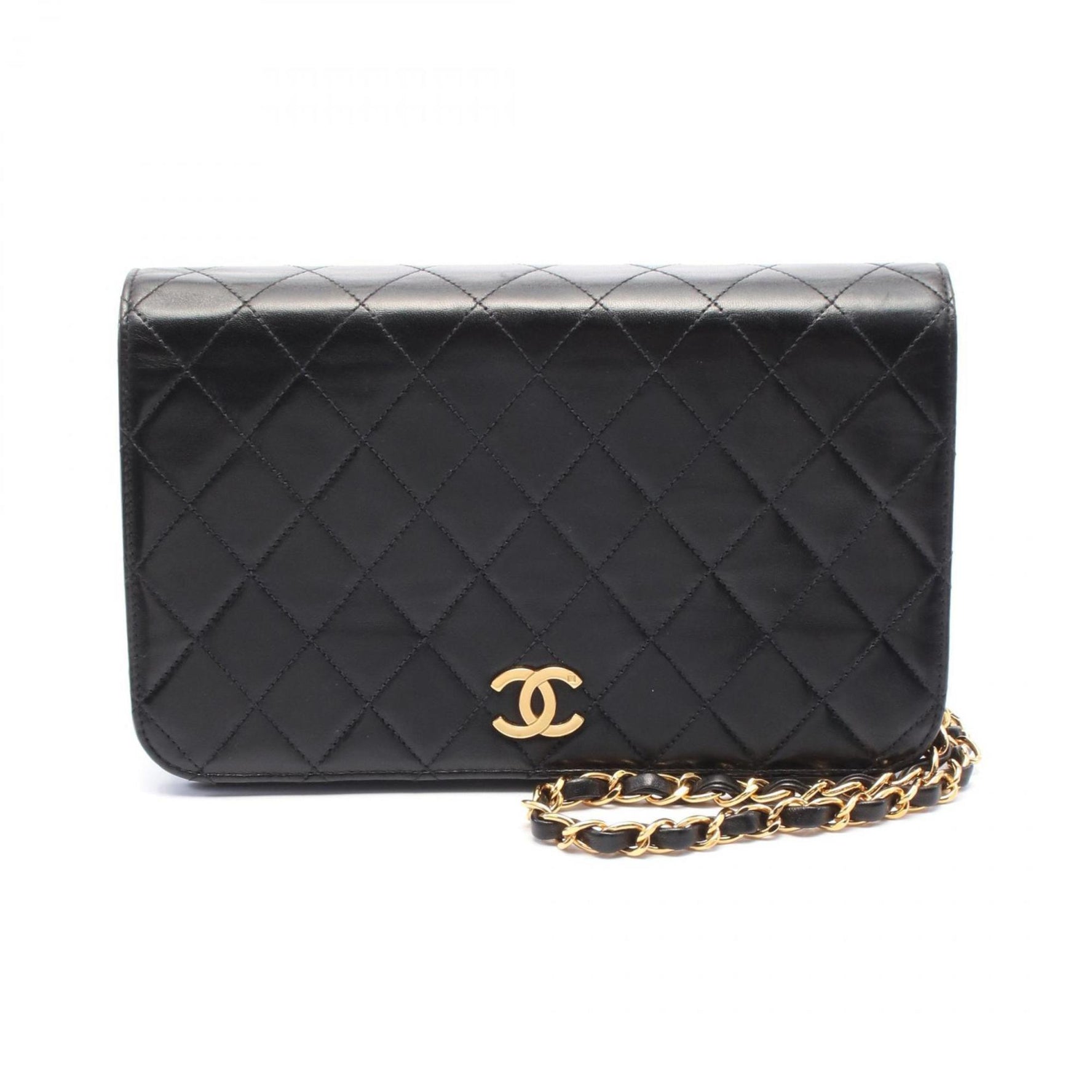 CHANEL Matelasse Full Flap Shoulder Bag Lambskin (Sheepskin)