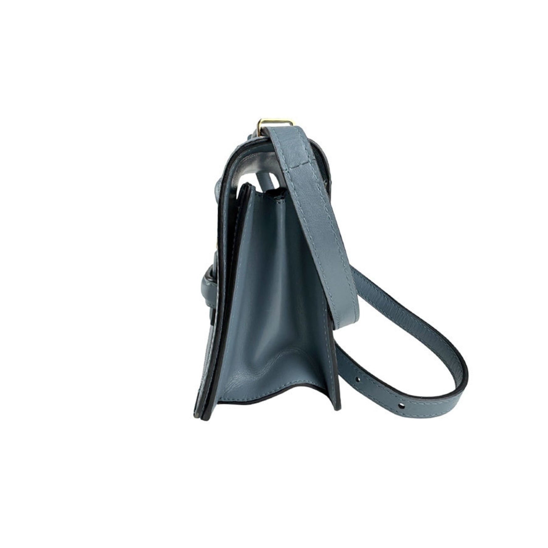 LOEWE shoulder bag Barcelona leather blue grey