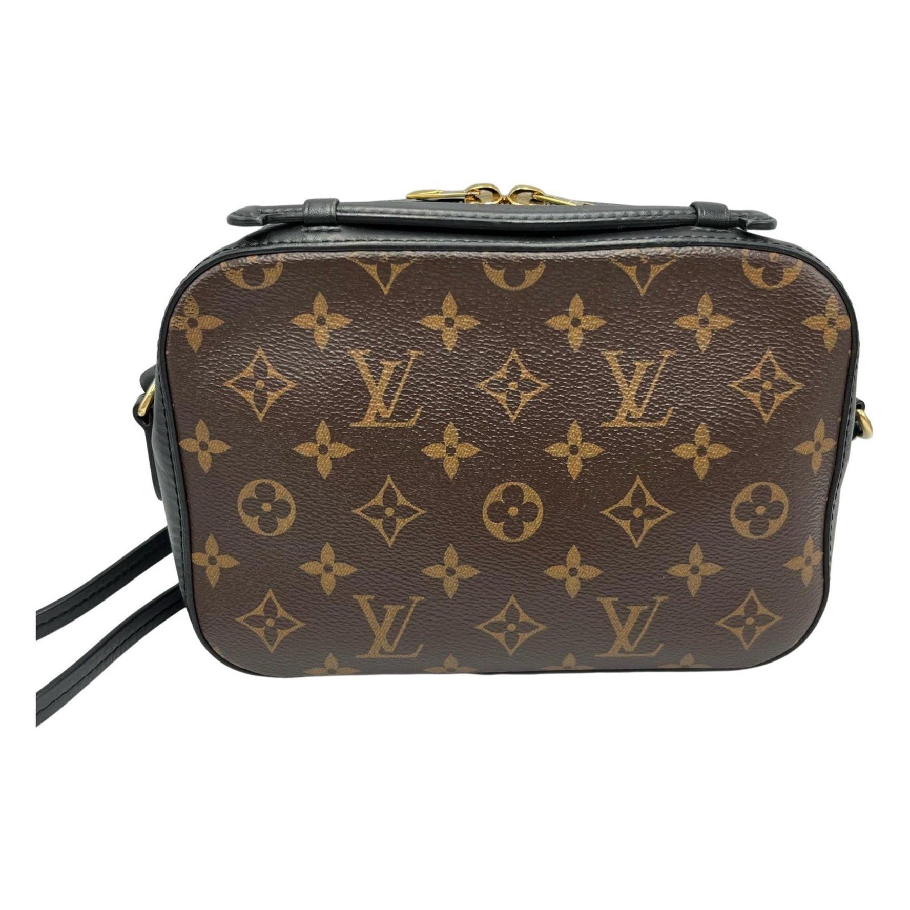 Louis Vuitton Saintonge Shoulder Bag Monogram Canvas Brown/Black