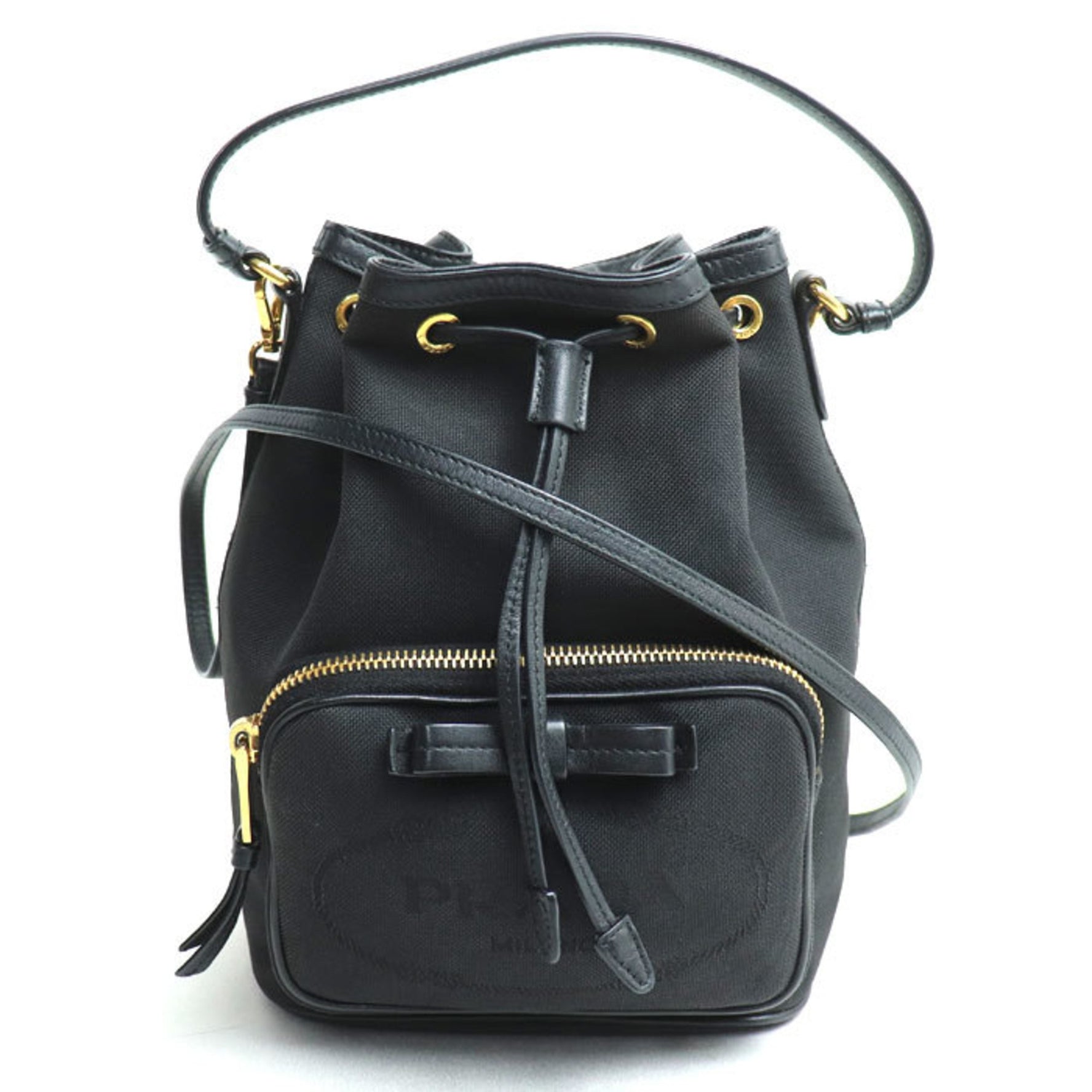 PRADA Jacquard Ribbon Shoulder Bag