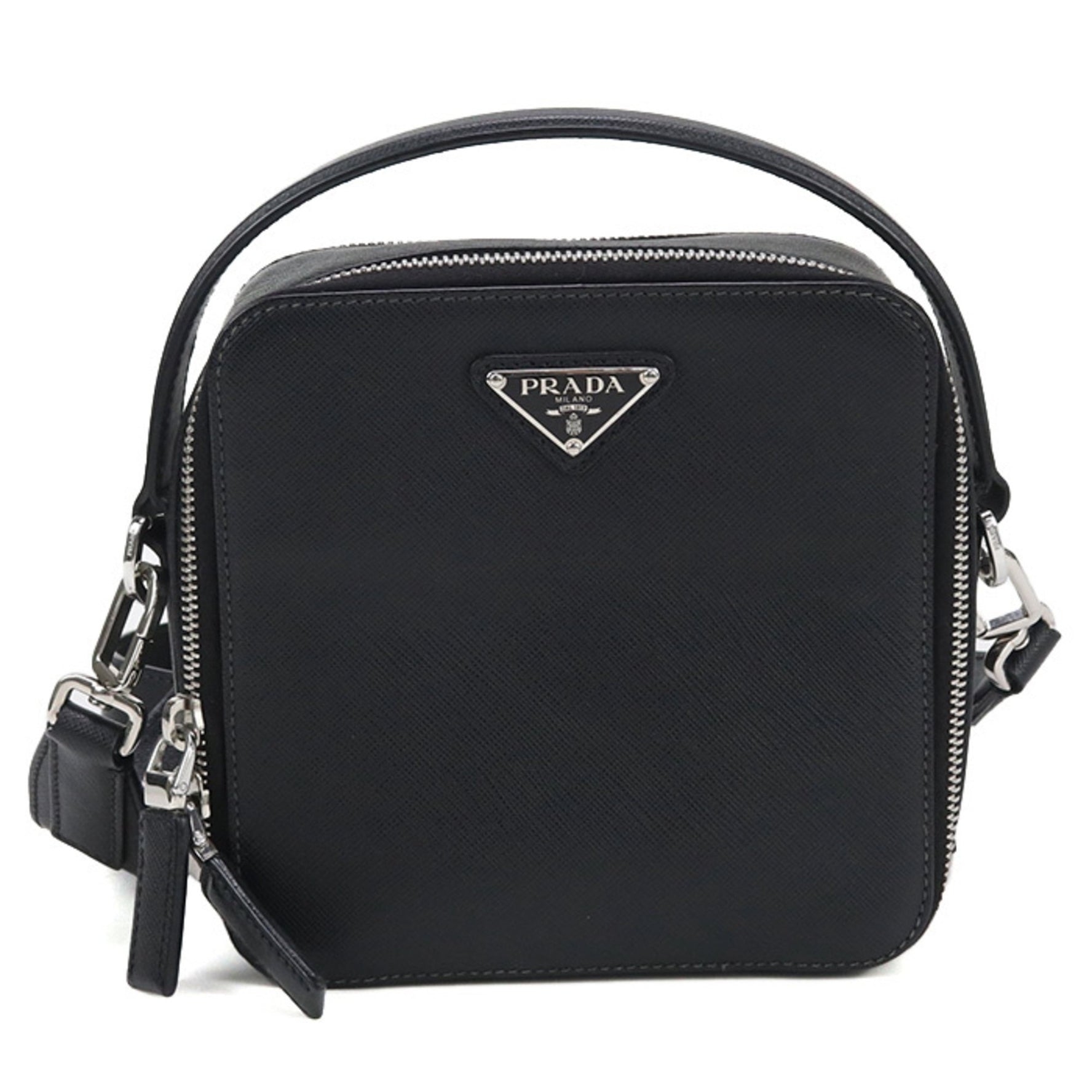PRADA Handbag Saffiano Leather
