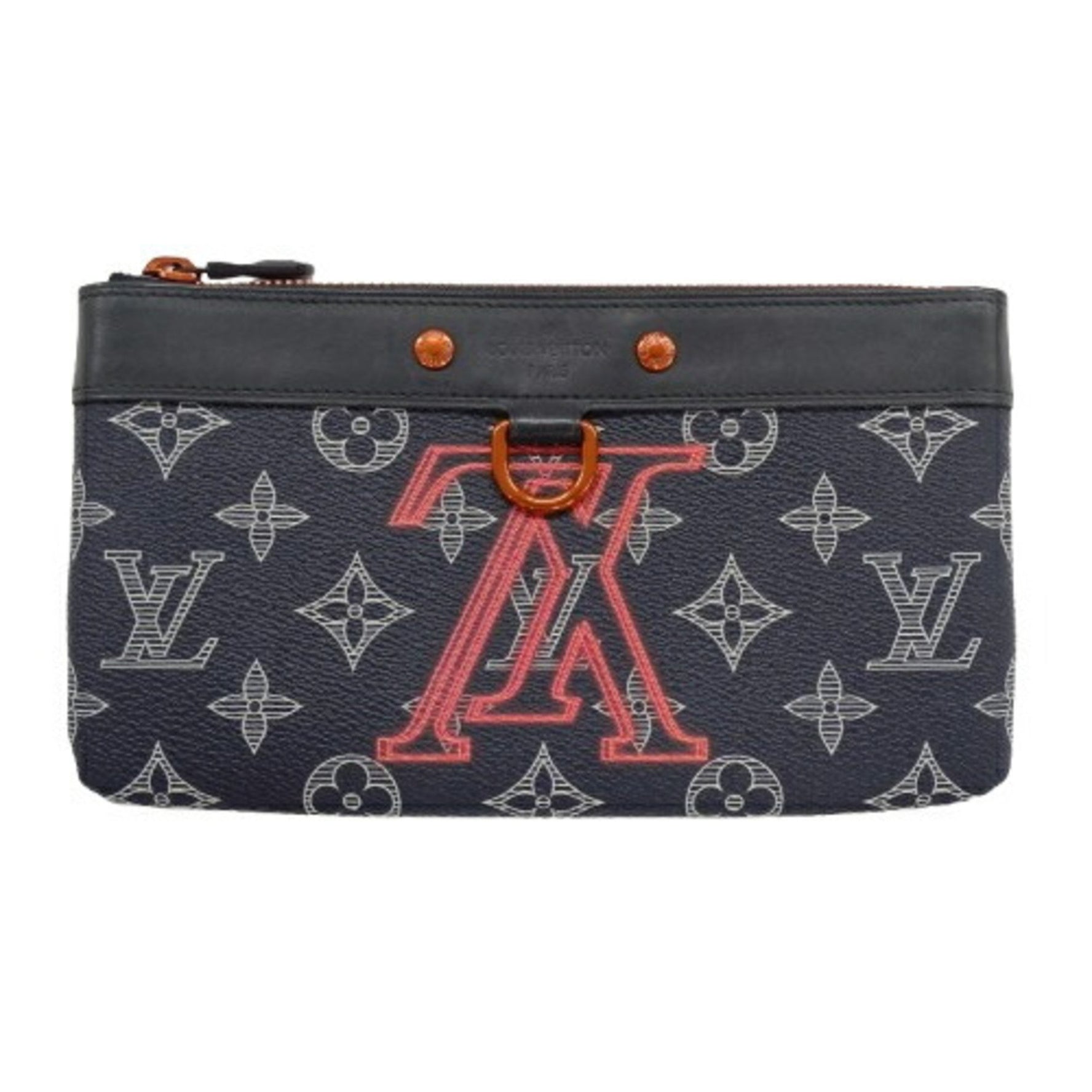 Louis Vuitton Pouch Monogram Ink Upside Down Men's Pochette Apollo PM