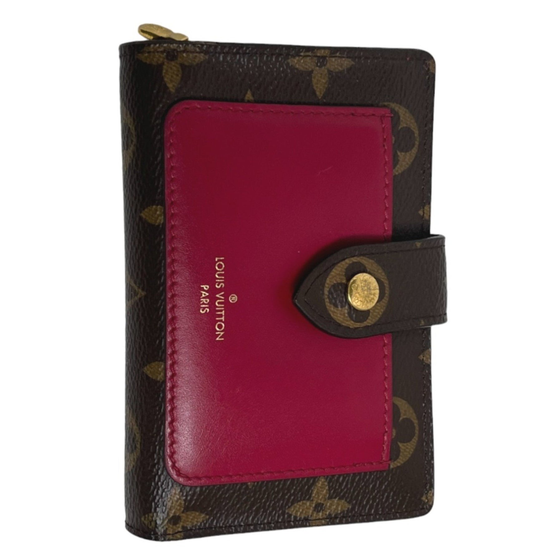 Louis Vuitton Bifold Wallet Monogram Portefeuille Juliet Fuchsia LV