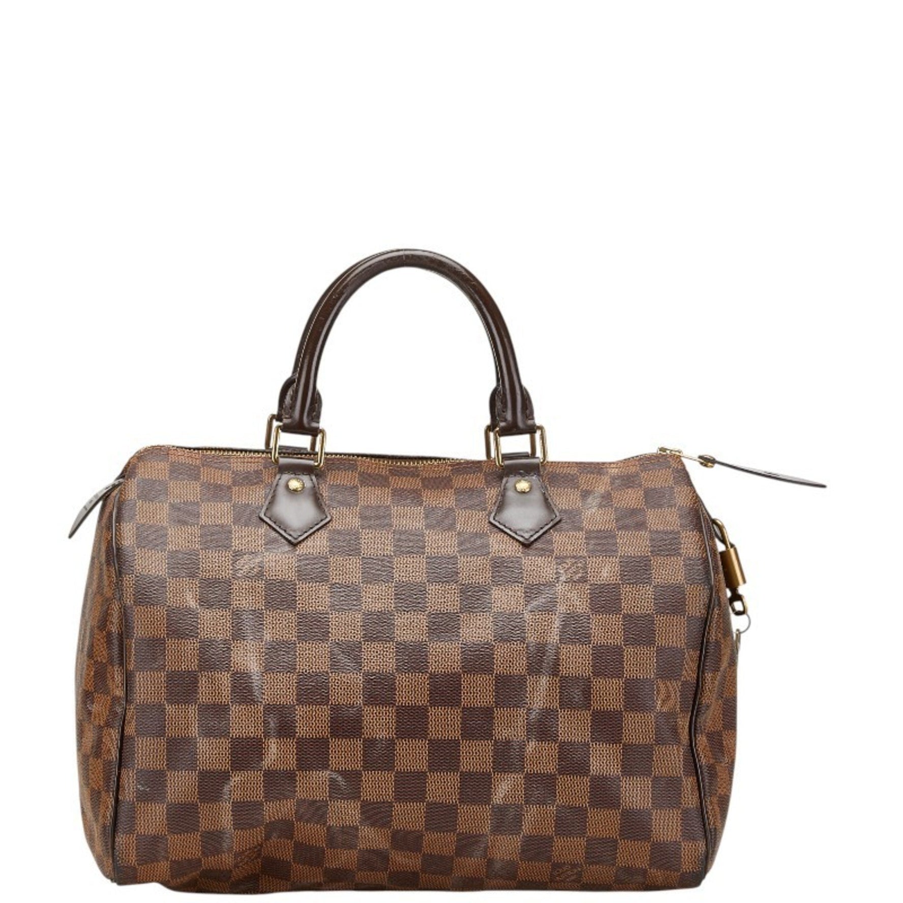 Louis Vuitton Damier Speedy 30 Handbag/Mini Boston Bag PVC Leather LOUIS VUITTON