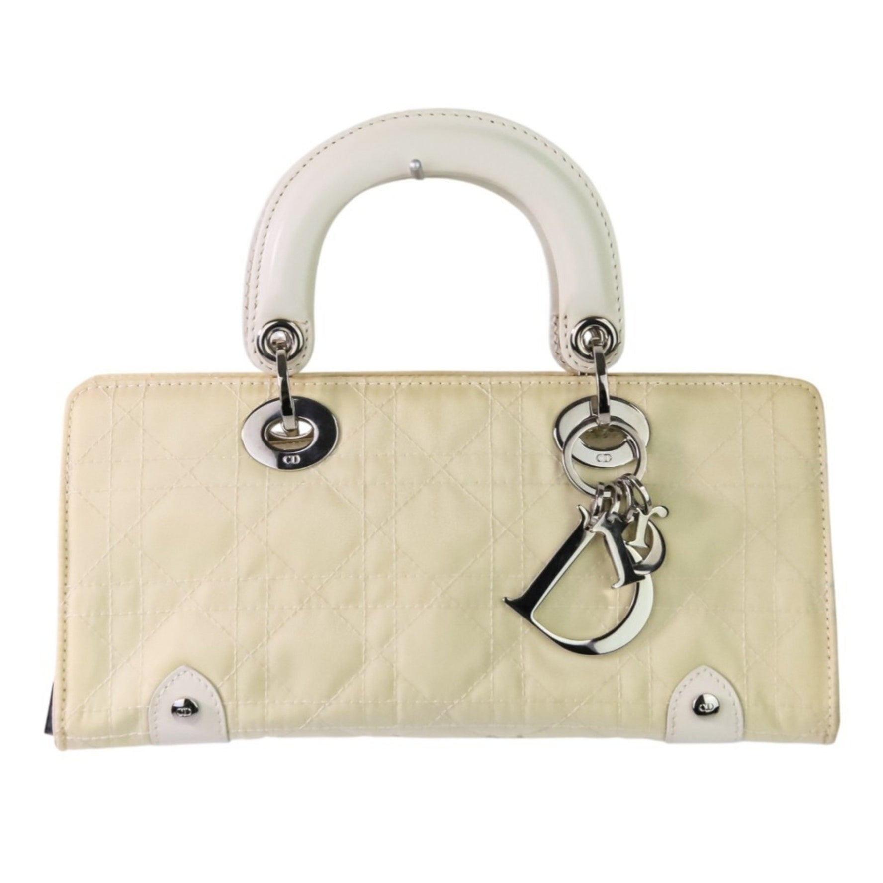 Christian Dior Lady Cannage Nylon Handbag