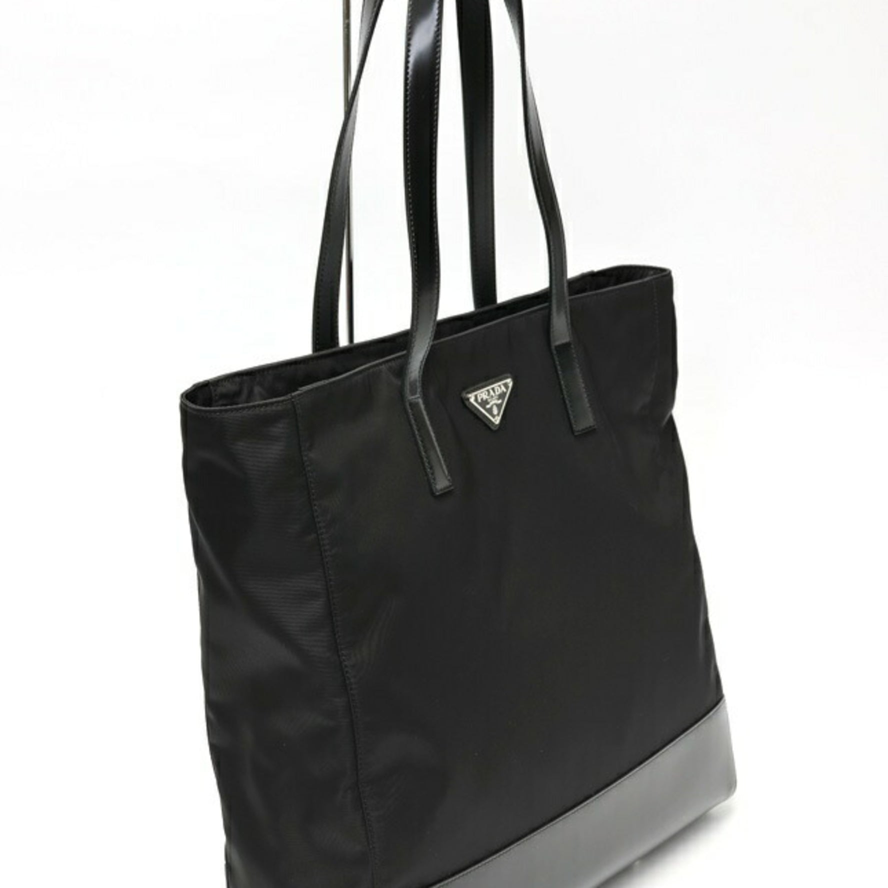 PRADA Re-Nylon Tote Bag Nylon Glass Leather