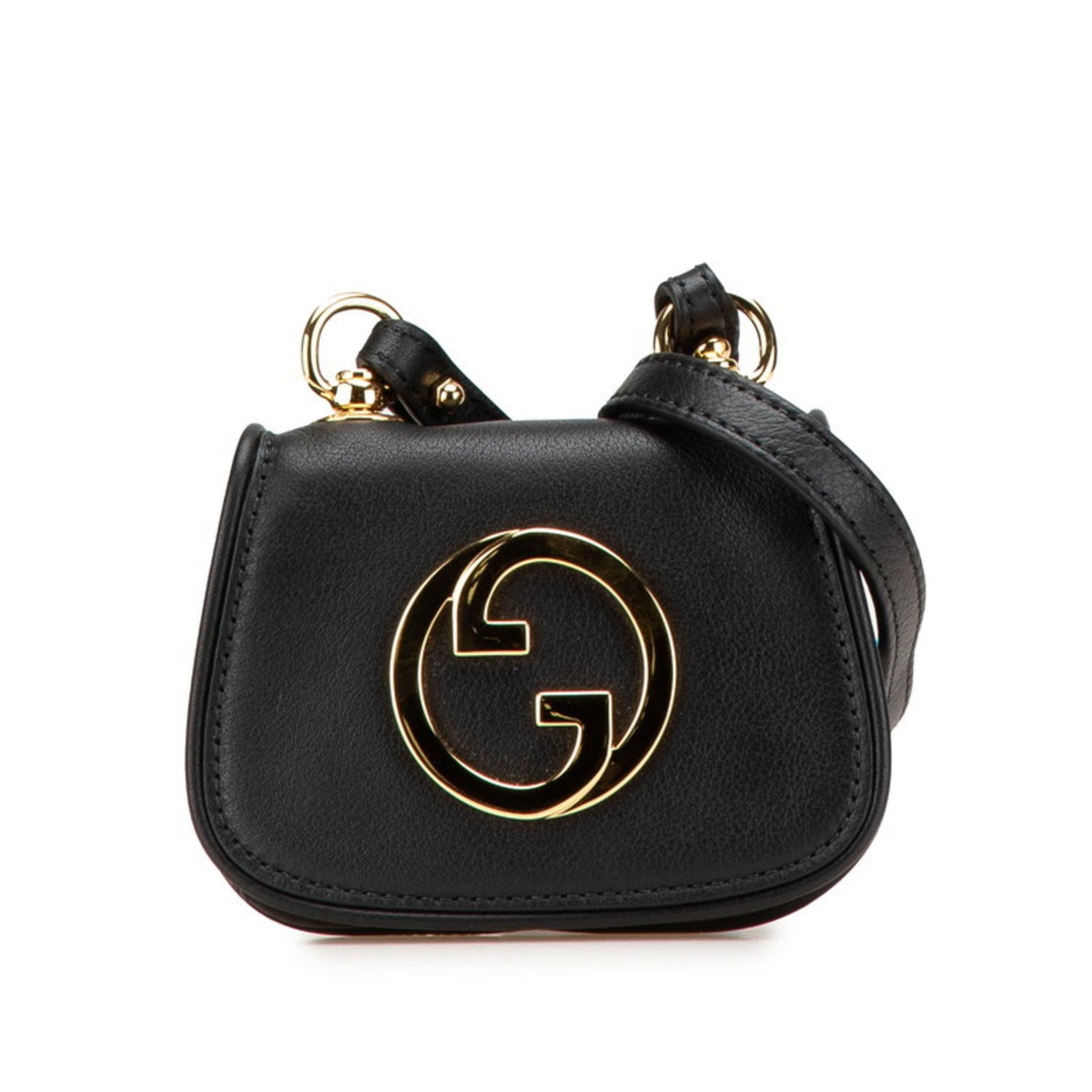 Gucci Interlocking G Blondie Shoulder Wallet Card Case Leather