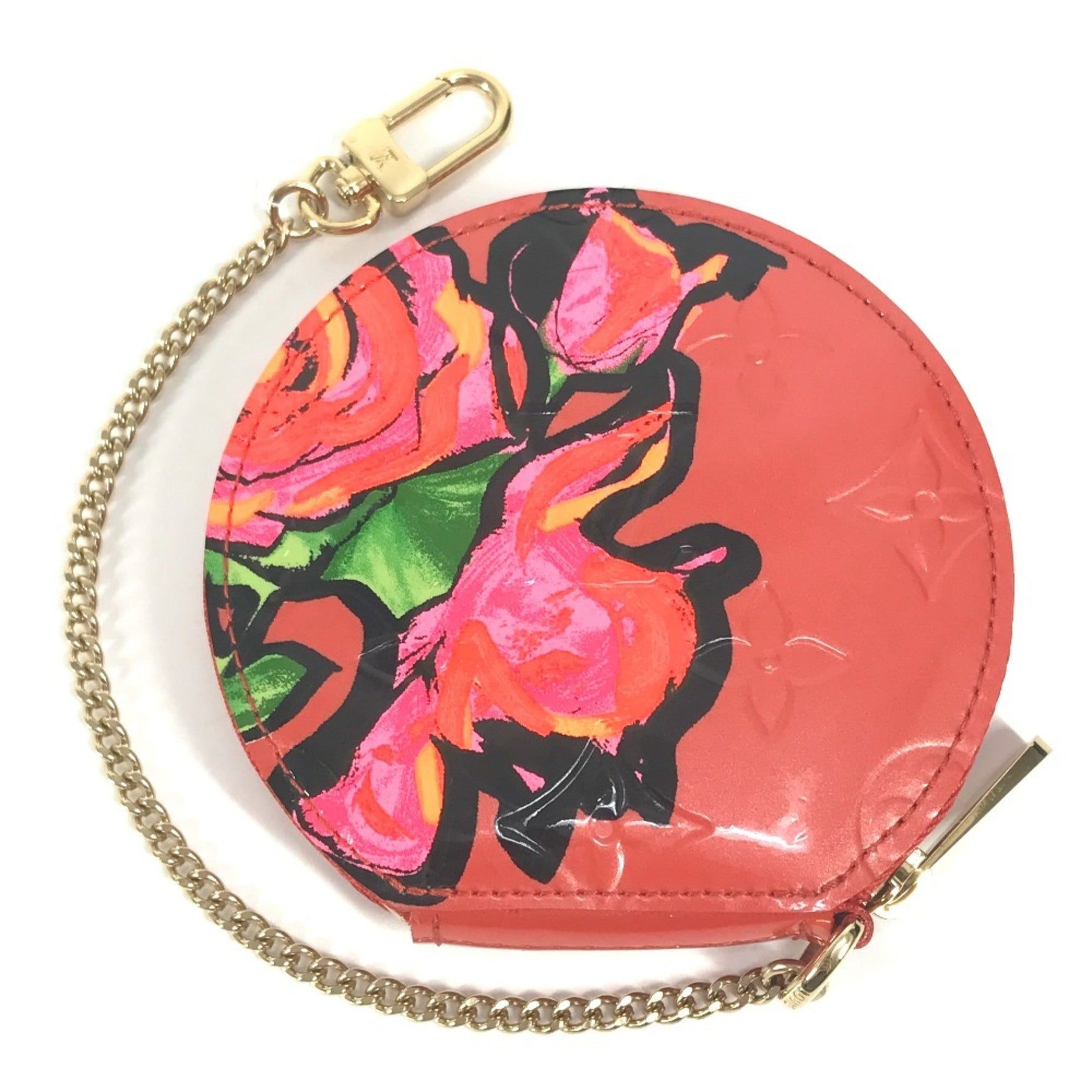 Louis Vuitton Monogram Vernis Rose Porte Monnaie Chapeau Wallet Coin Purse Wallet/Coin Case Men's Orange Sunset