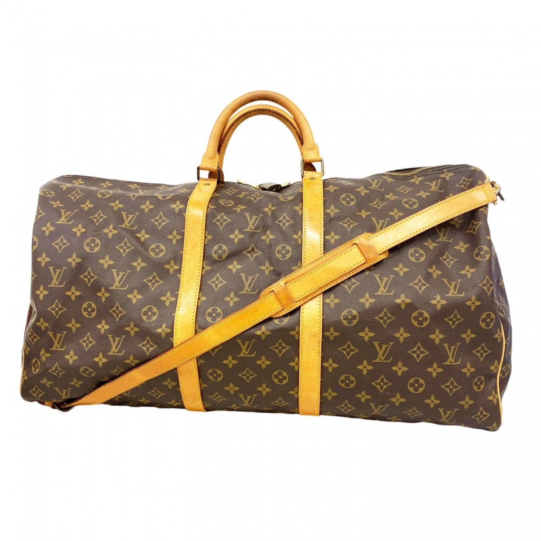Louis Vuitton Monogram Keepall Bandouliere 60 Boston Bag Men's and