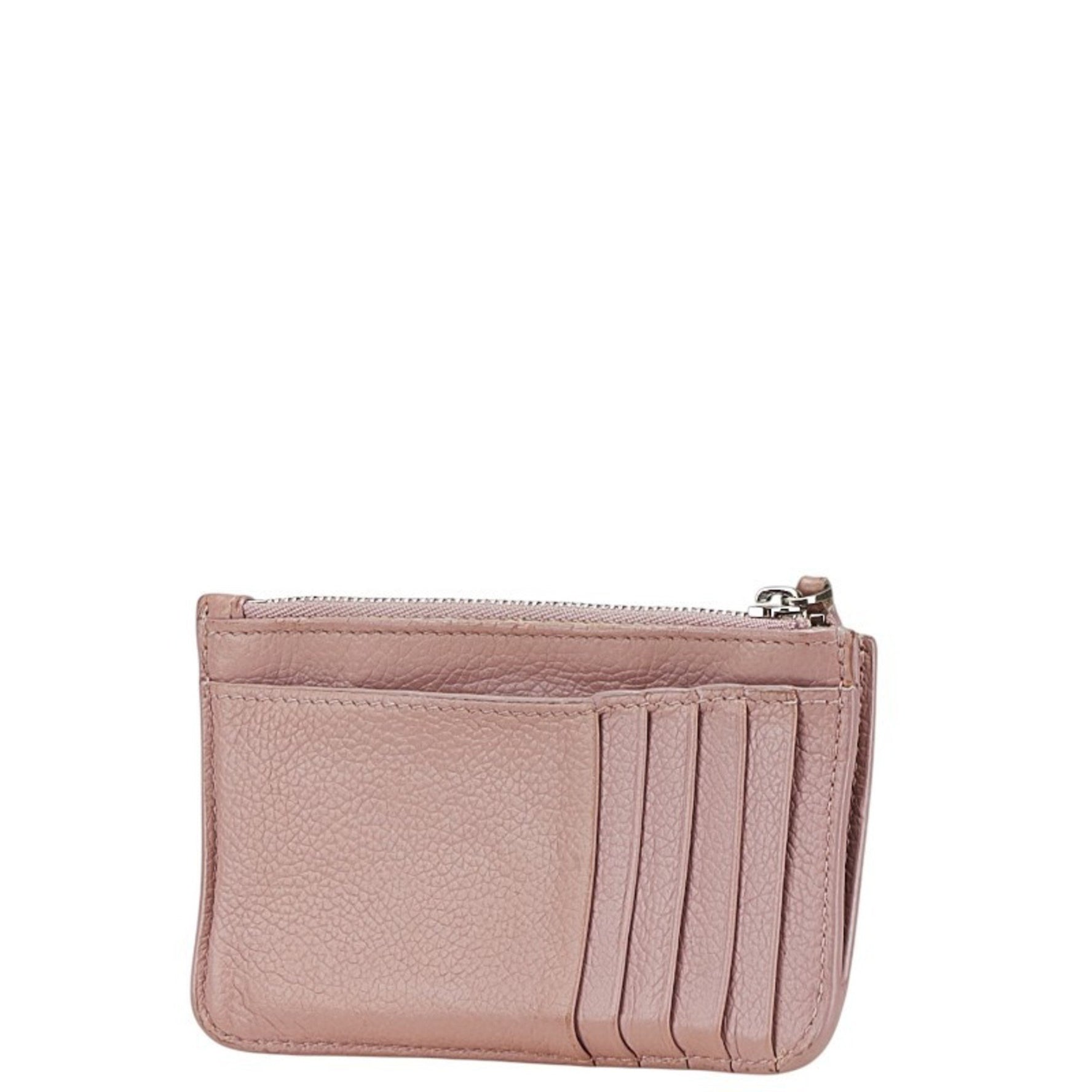 Balenciaga Logo Wallet/Coin Case Leather