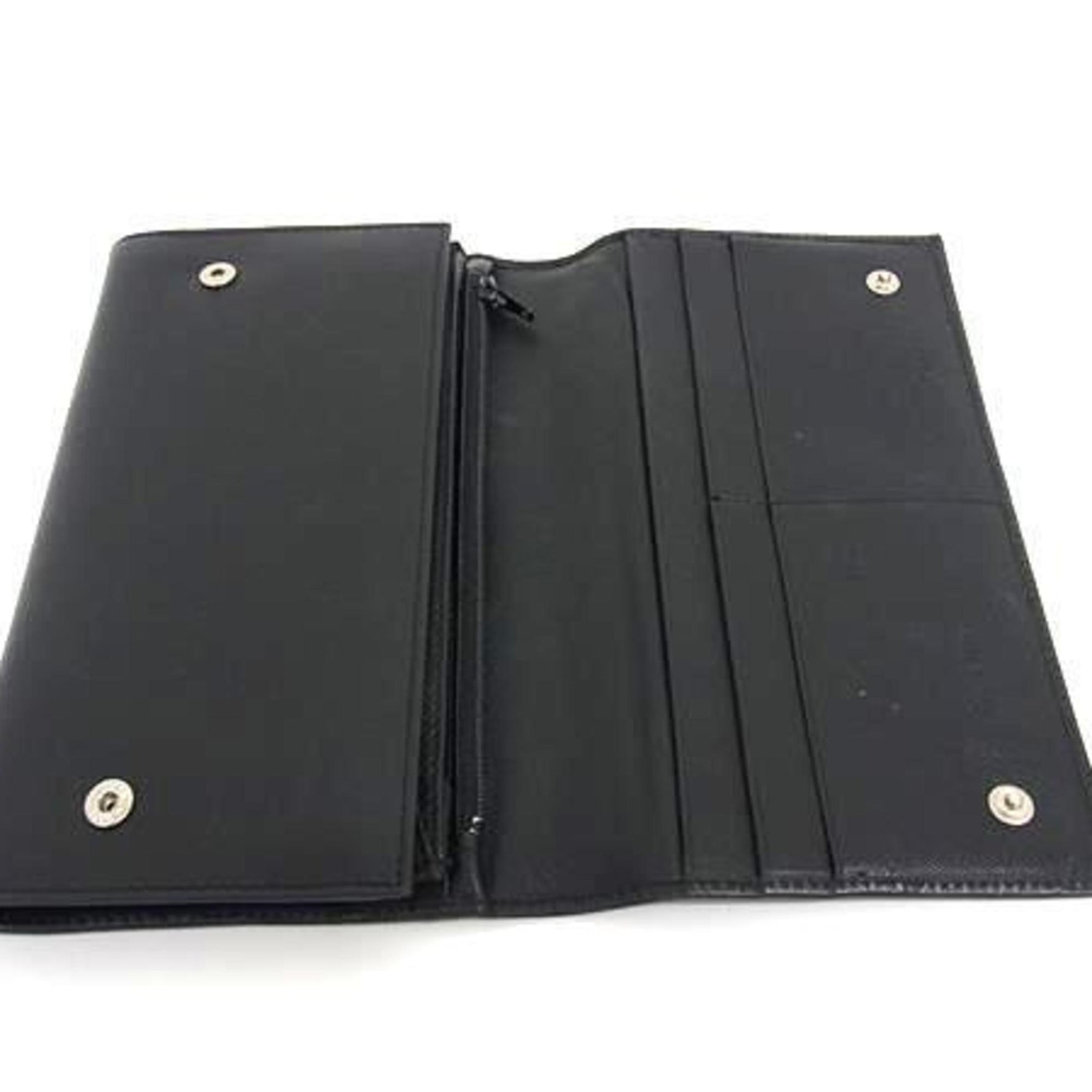 PRADA Triangle Wallet Saffiano Leather Bifold Long with Mark