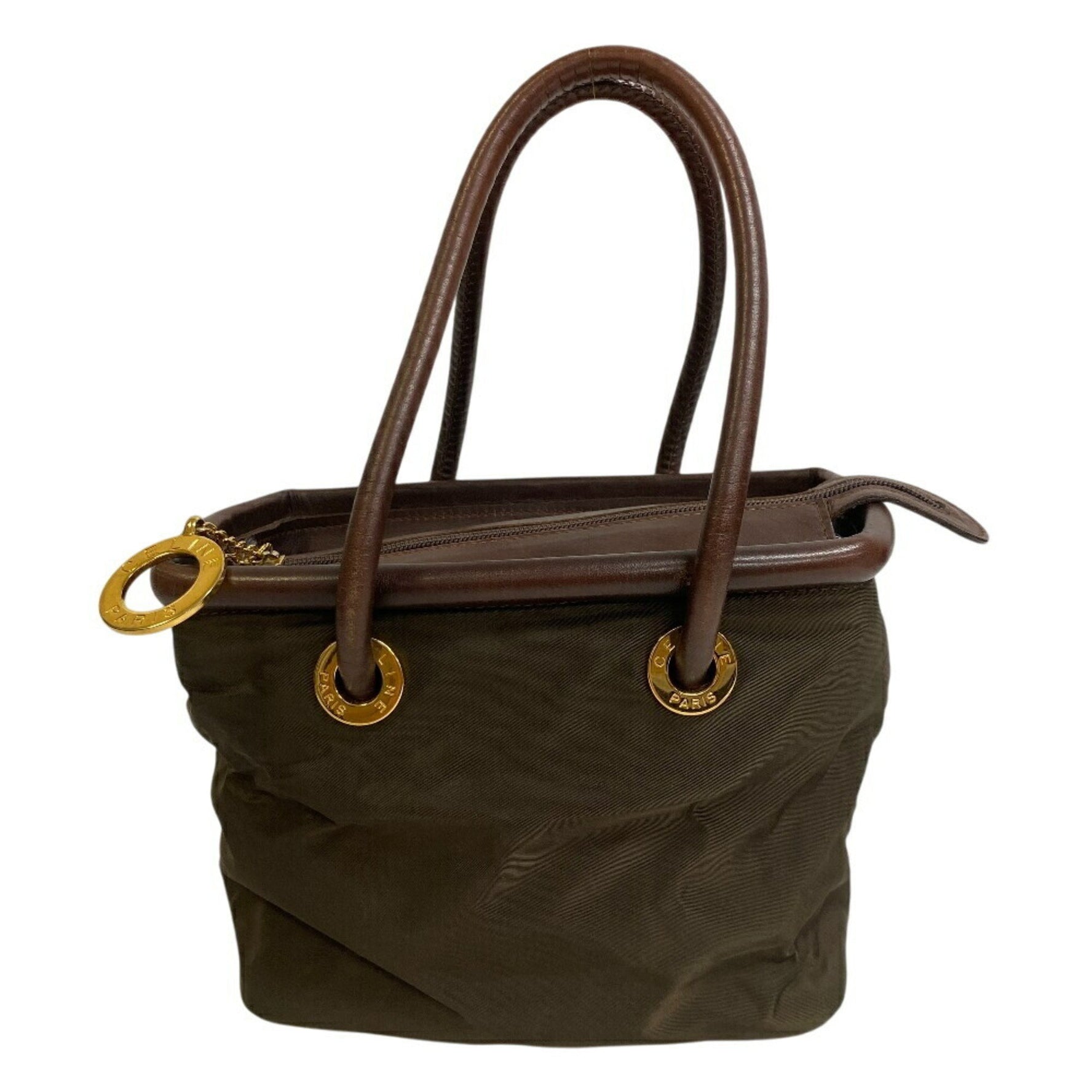 CELINE Circle Handbag, Khaki Green, Unisex
