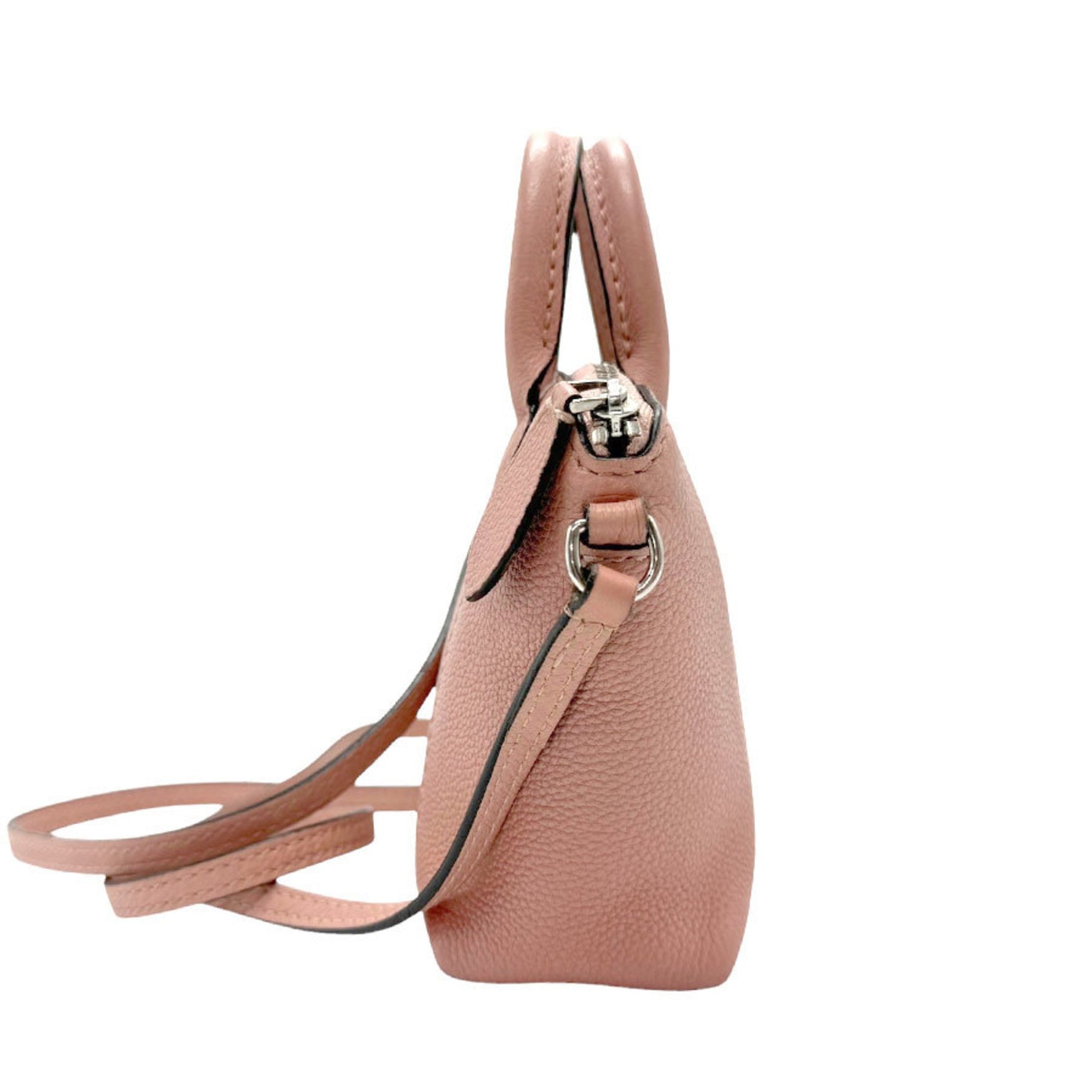 Louis Vuitton Handbag Shoulder Bag Nano Lock It Leather Dusty Pink Silver