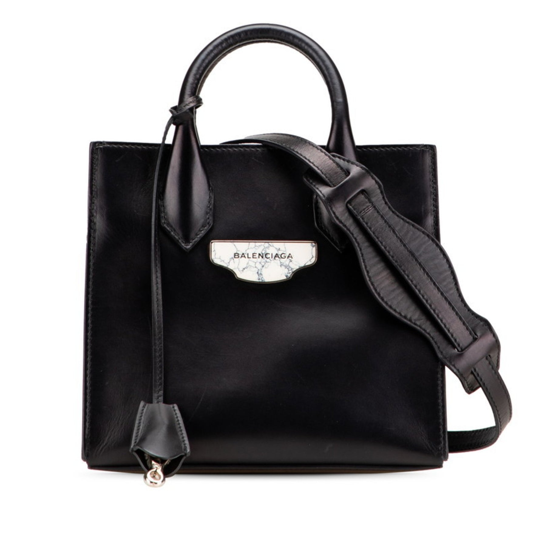 Balenciaga Mini All Afternoon Handbag/Shoulder Bag, Leather