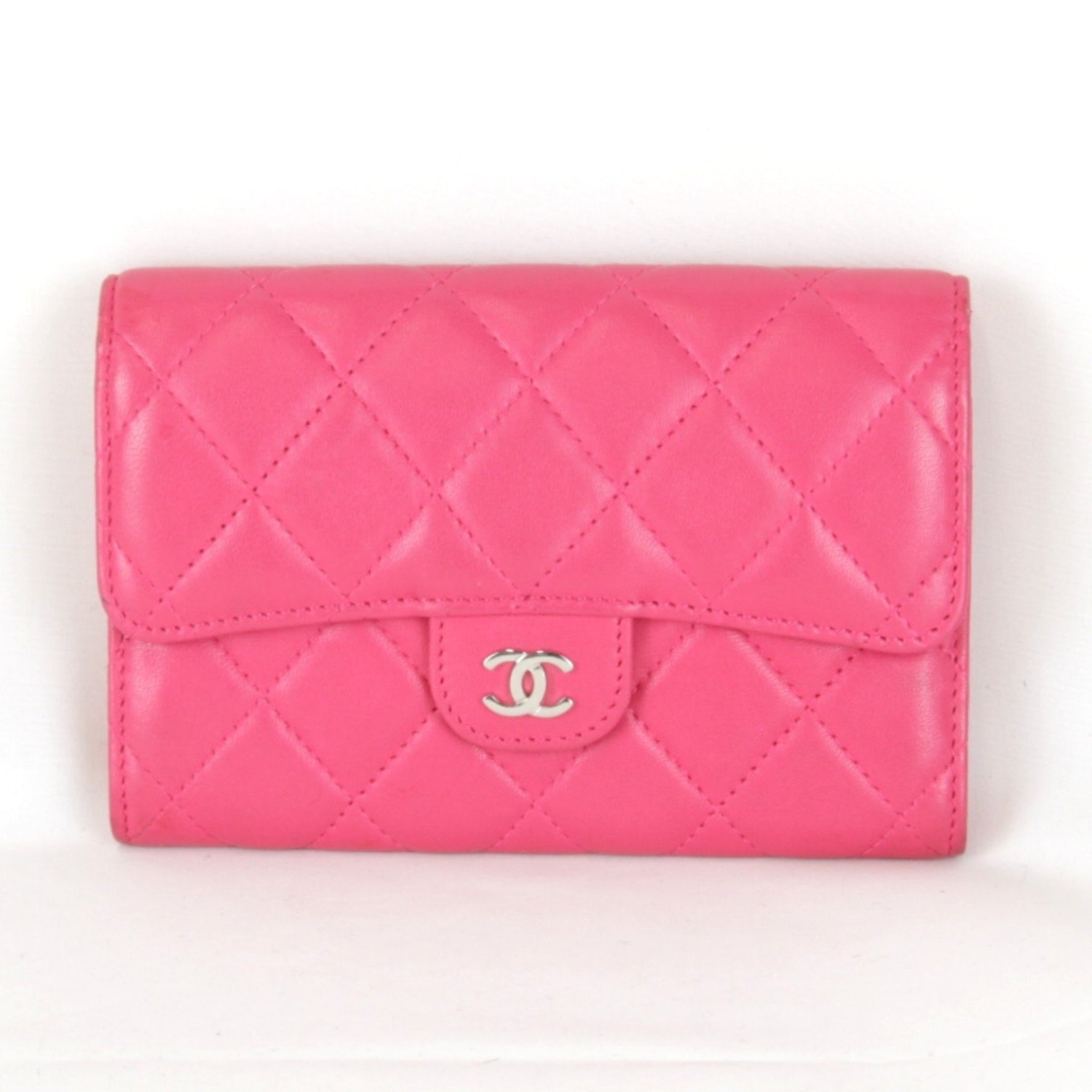 CHANEL Timeless Classic Card/Bifold Wallet, Leather, Wallet