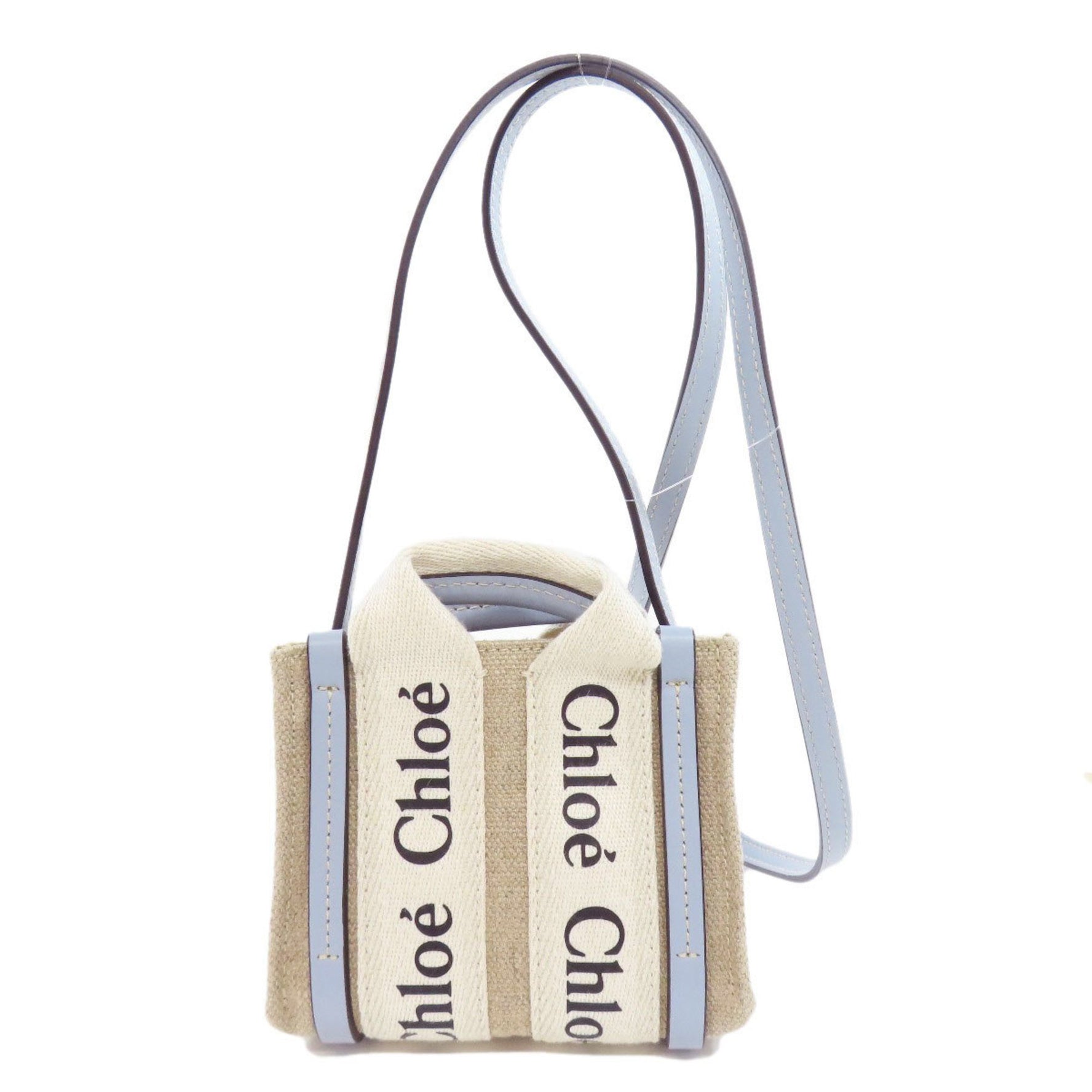 Chloé Chloe Woody Nano Handbag Canvas CHLOE