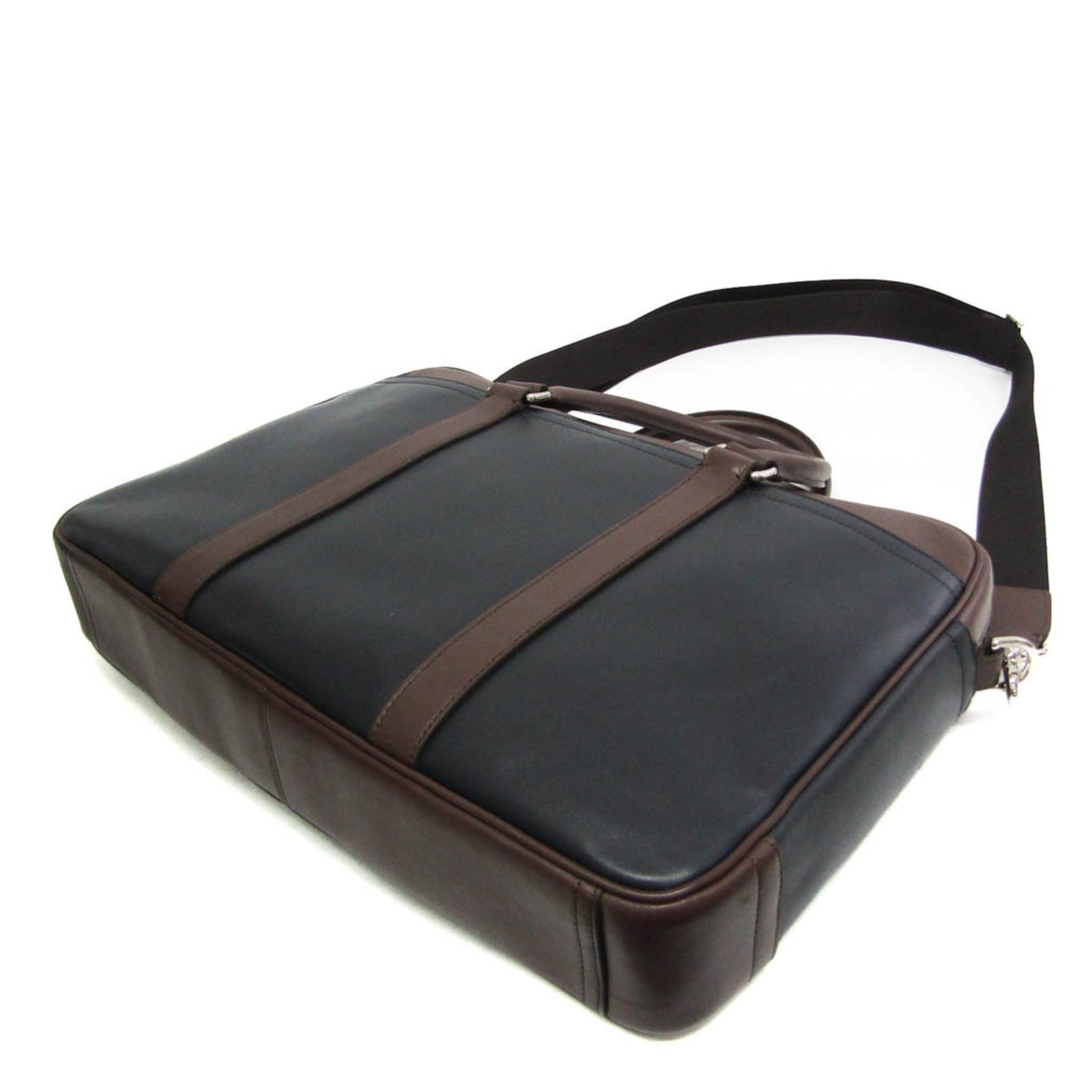 Coach Lexington Leather Briefcase,Shoulder Bag Black,Brown