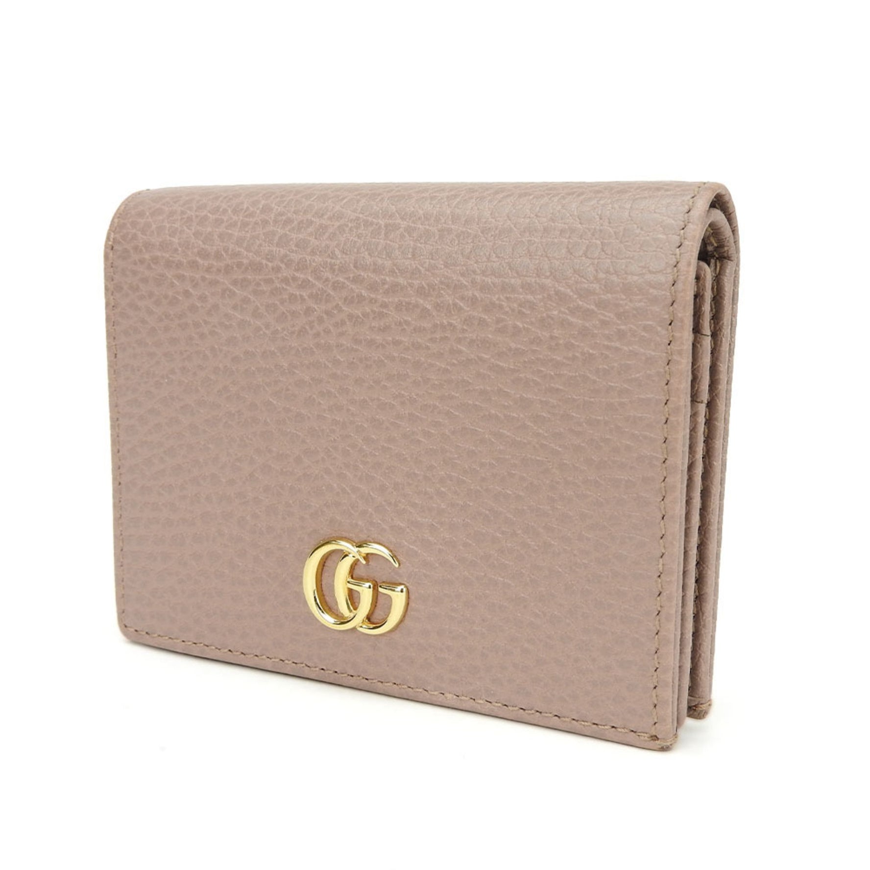 Gucci Bifold Wallet Compact GG Marmont Accessories Leather gold