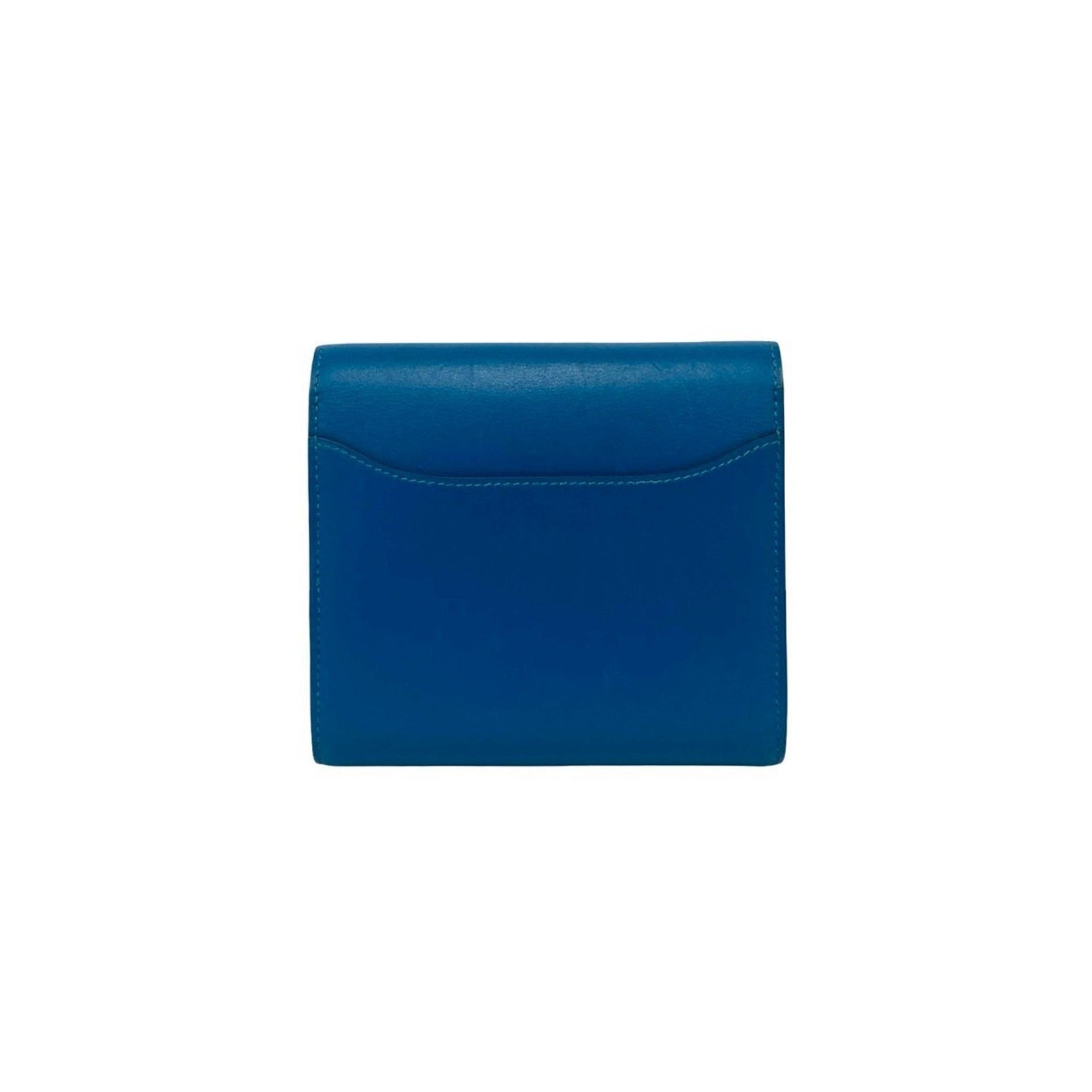 A stamped HERMES Constance Compact Calf Leather Bi-fold Wallet