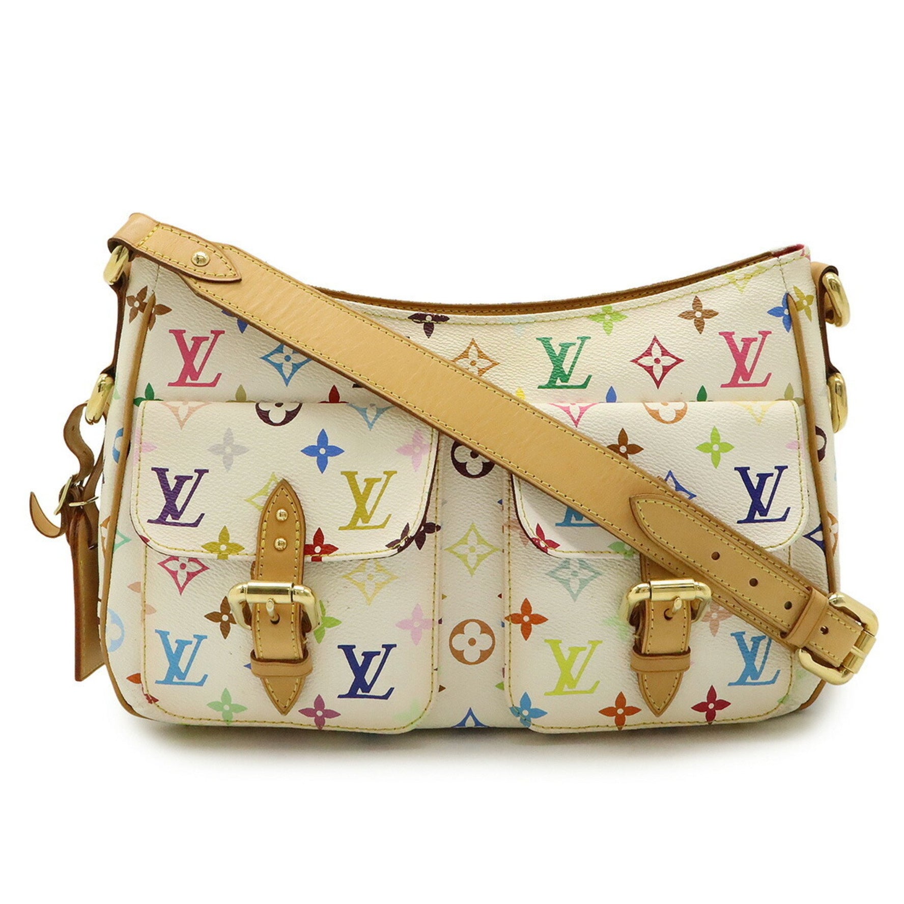 Louis Vuitton Monogram Multicolore Lodge GM Shoulder Bag in Bron White