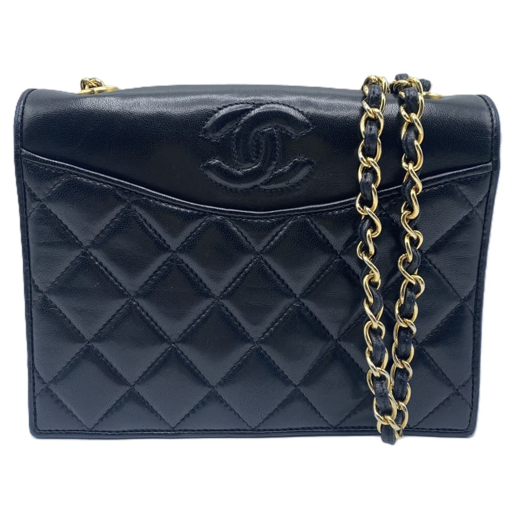 Chanel Matelasse Chain Shoulder Bag Lambskin
