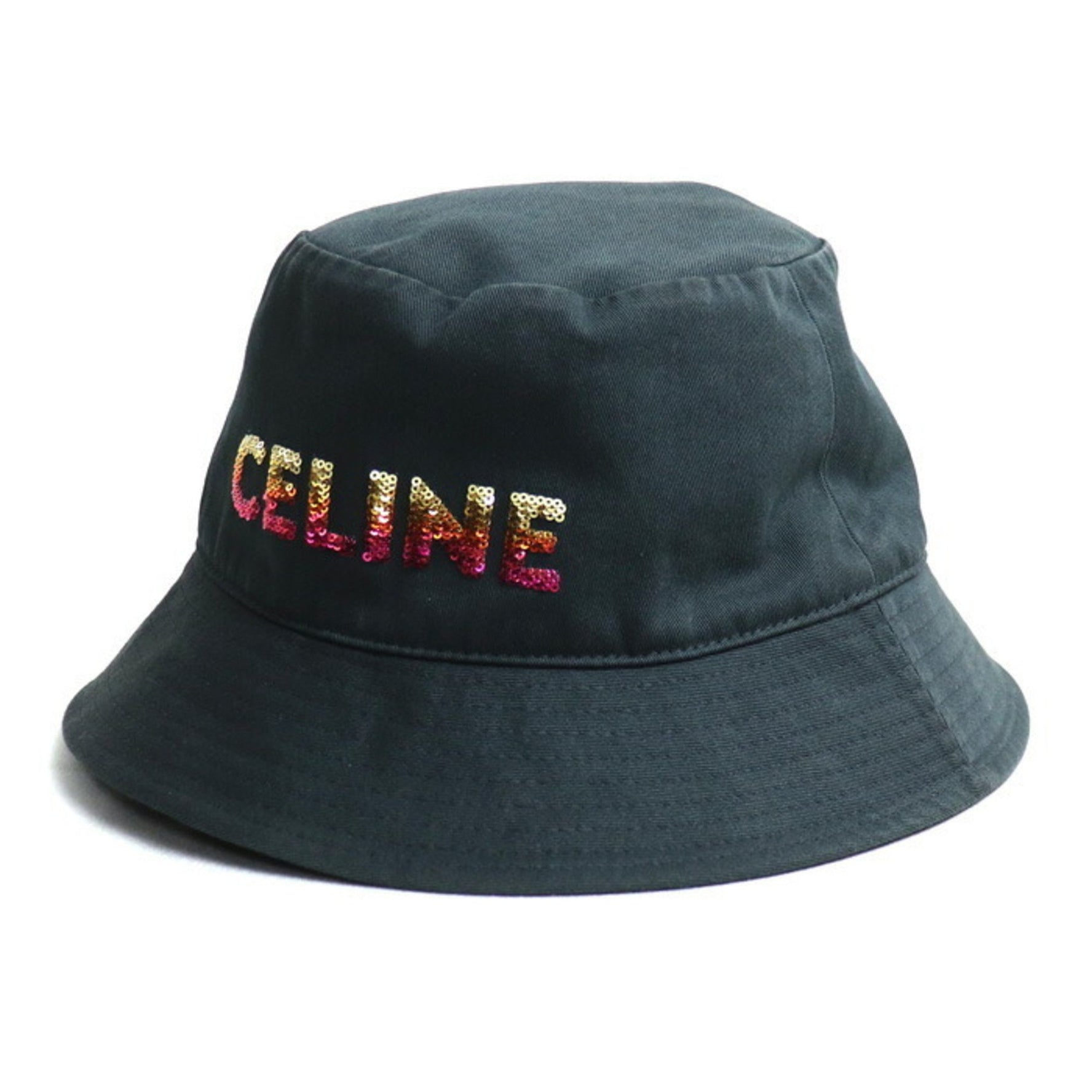 CELINE Embroidered Bucket Hat S Unisex