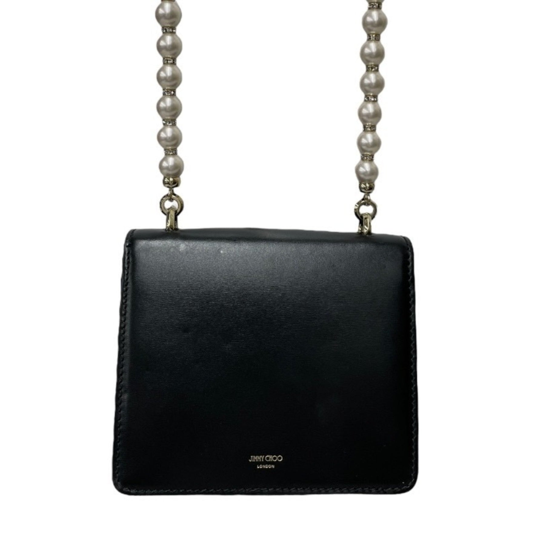 JIMMY CHOO VARENNE SHOULDER XS Shoulder Bag in Black Calf Leather for Women