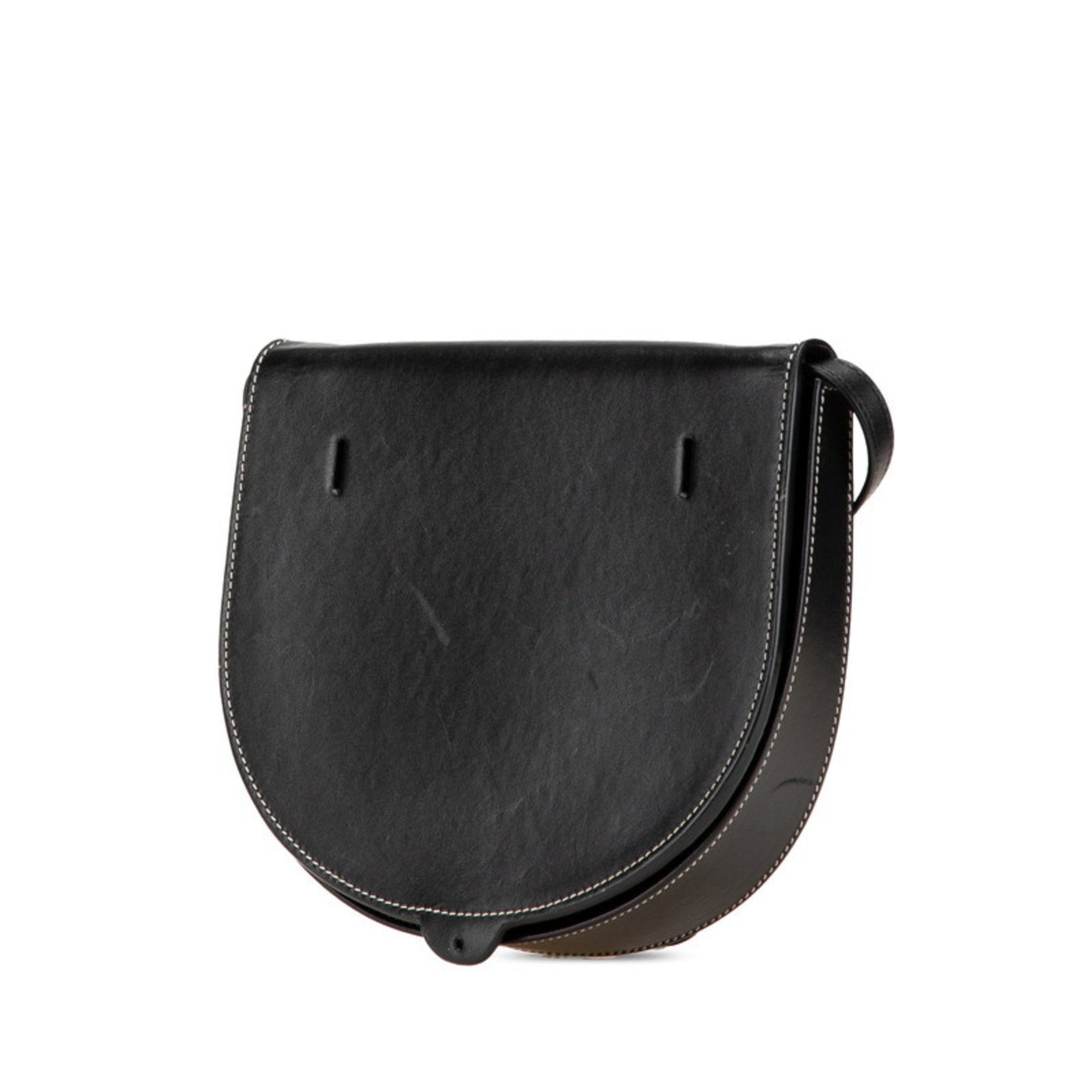 LOEWE Anagram Heel Pouch Shoulder Bag Leather