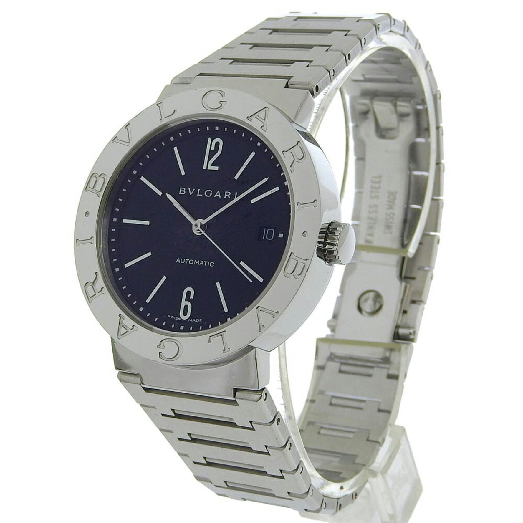 BVLGARI Bulgari Watch Stainless Steel Automatic Black Dial