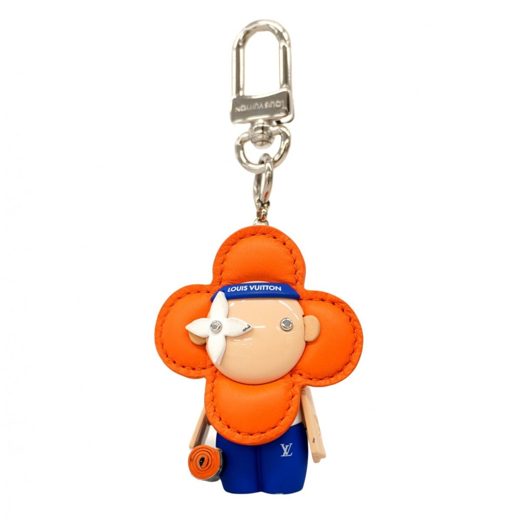 Louis Vuitton Vivienne Gym Keychain Orange Blue Beige