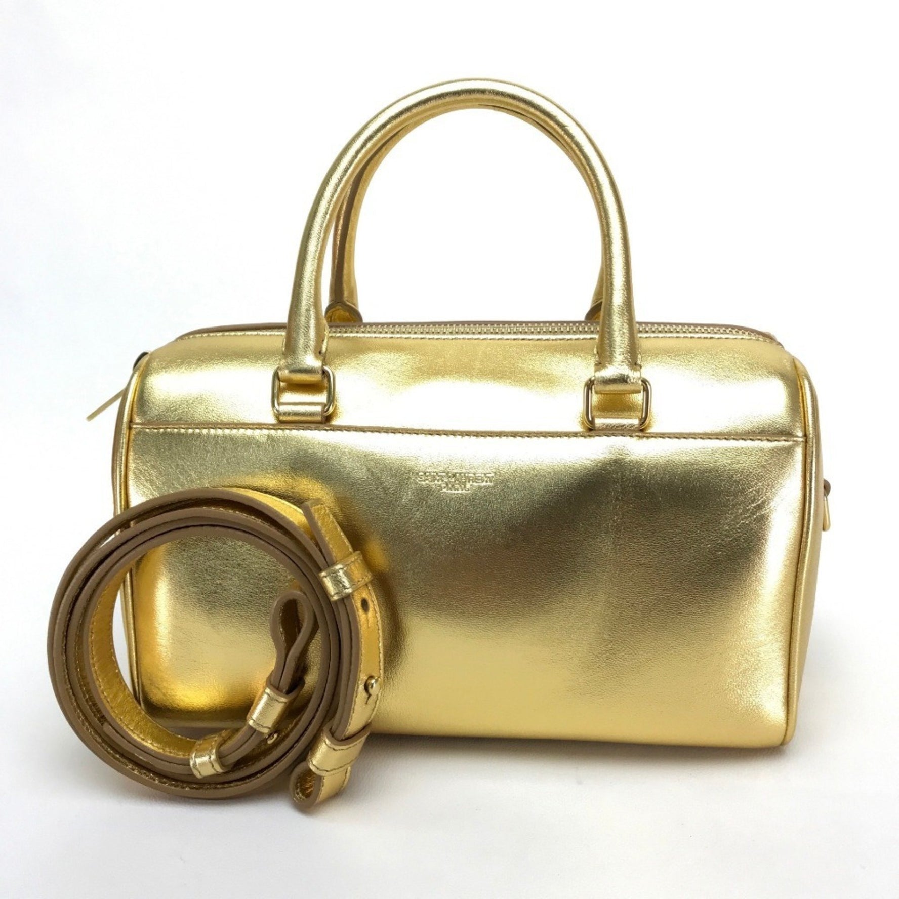 Saint Laurent Paris Baby Duffle Handbag Shoulder Bag Leather