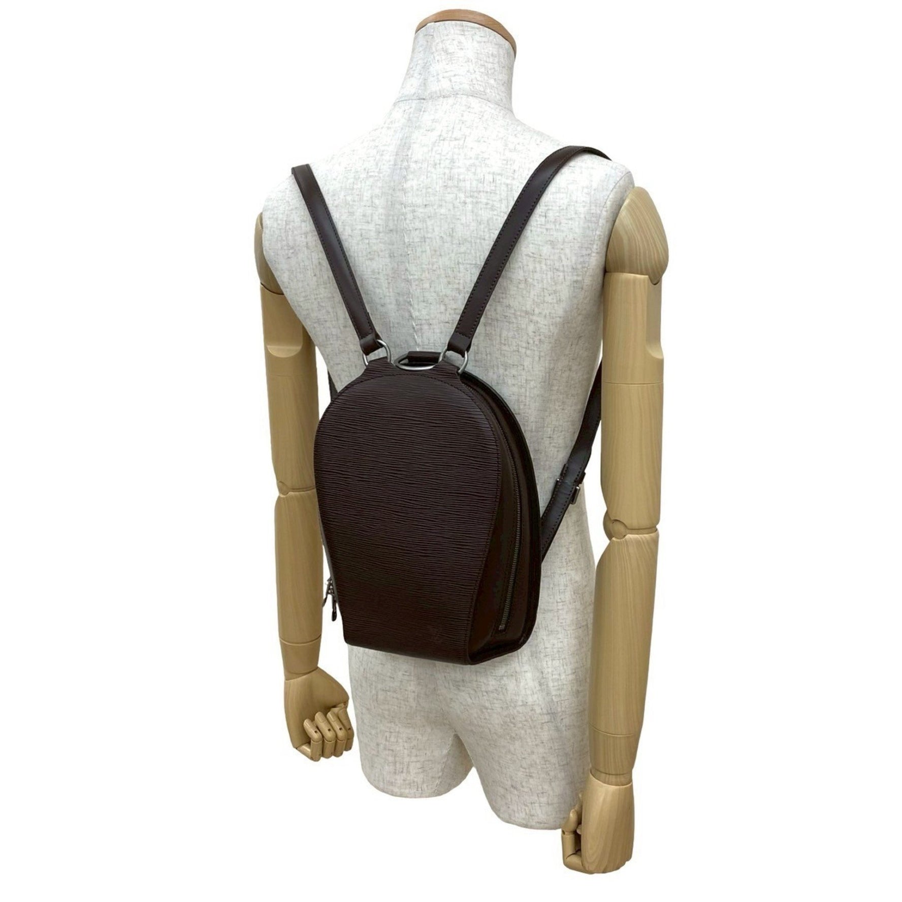 LOUIS VUITTON Vintage Mabillon Epi Leather Backpack in and Mocha, 451-6