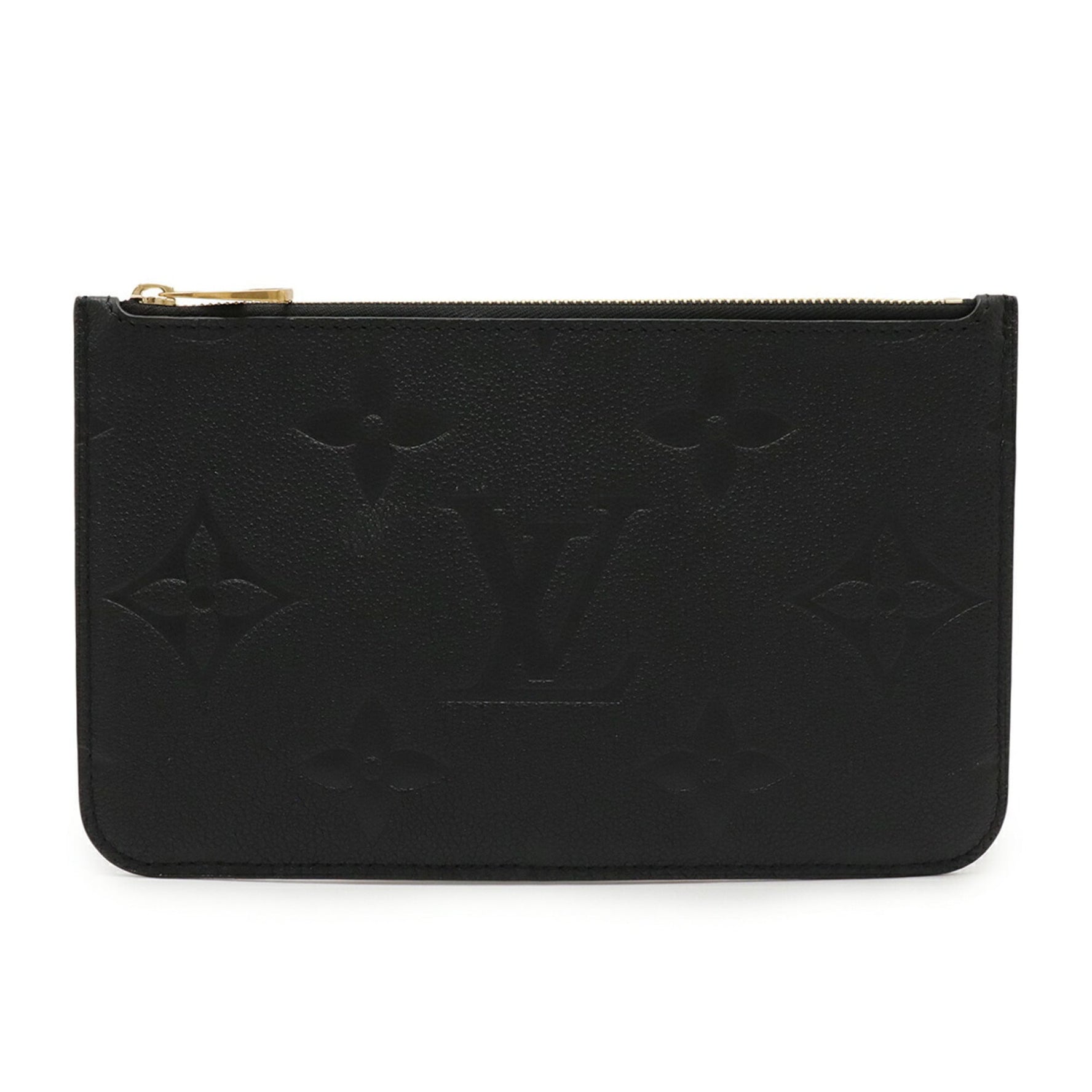 LOUIS VUITTON Monogram Empreinte Neverfull MM Pouch for (Noir Black)