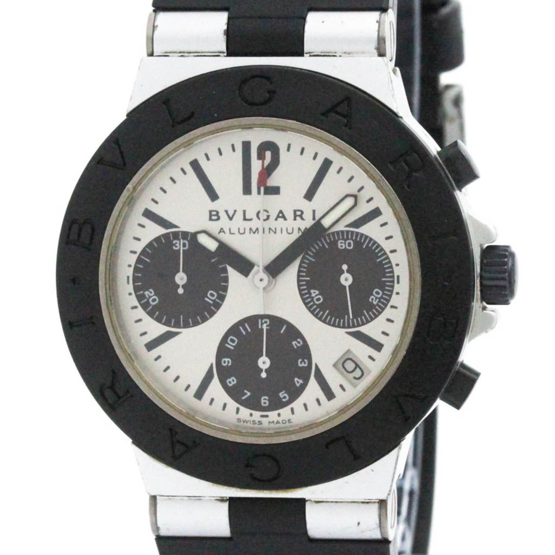 BVLGARI Aluminium Chronograph Automatic Mens Watch AC38TA BF580509