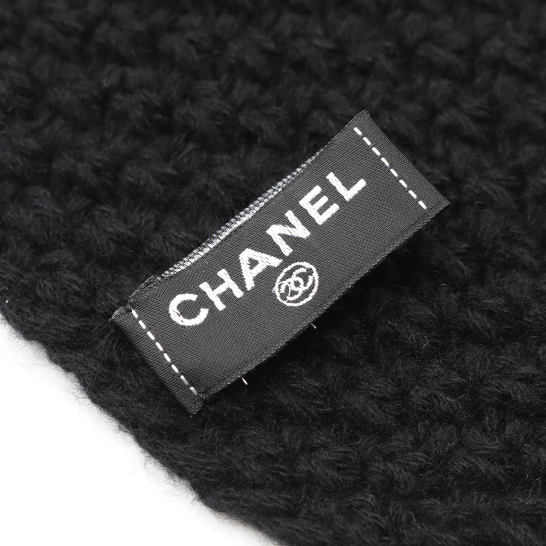 CHANEL Coco Mark Cashmere Scarf