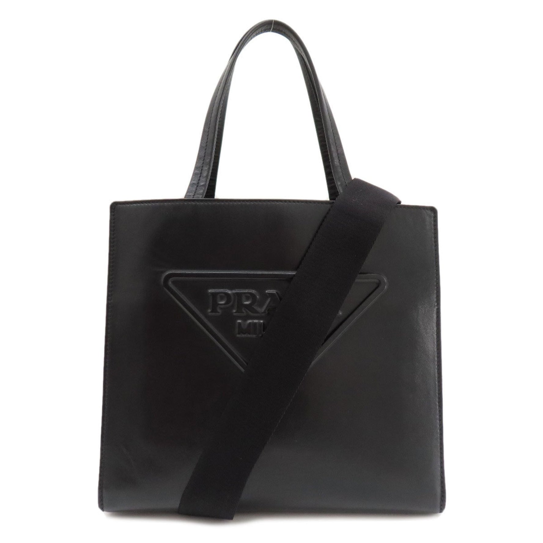 PRADA Handbag Leather