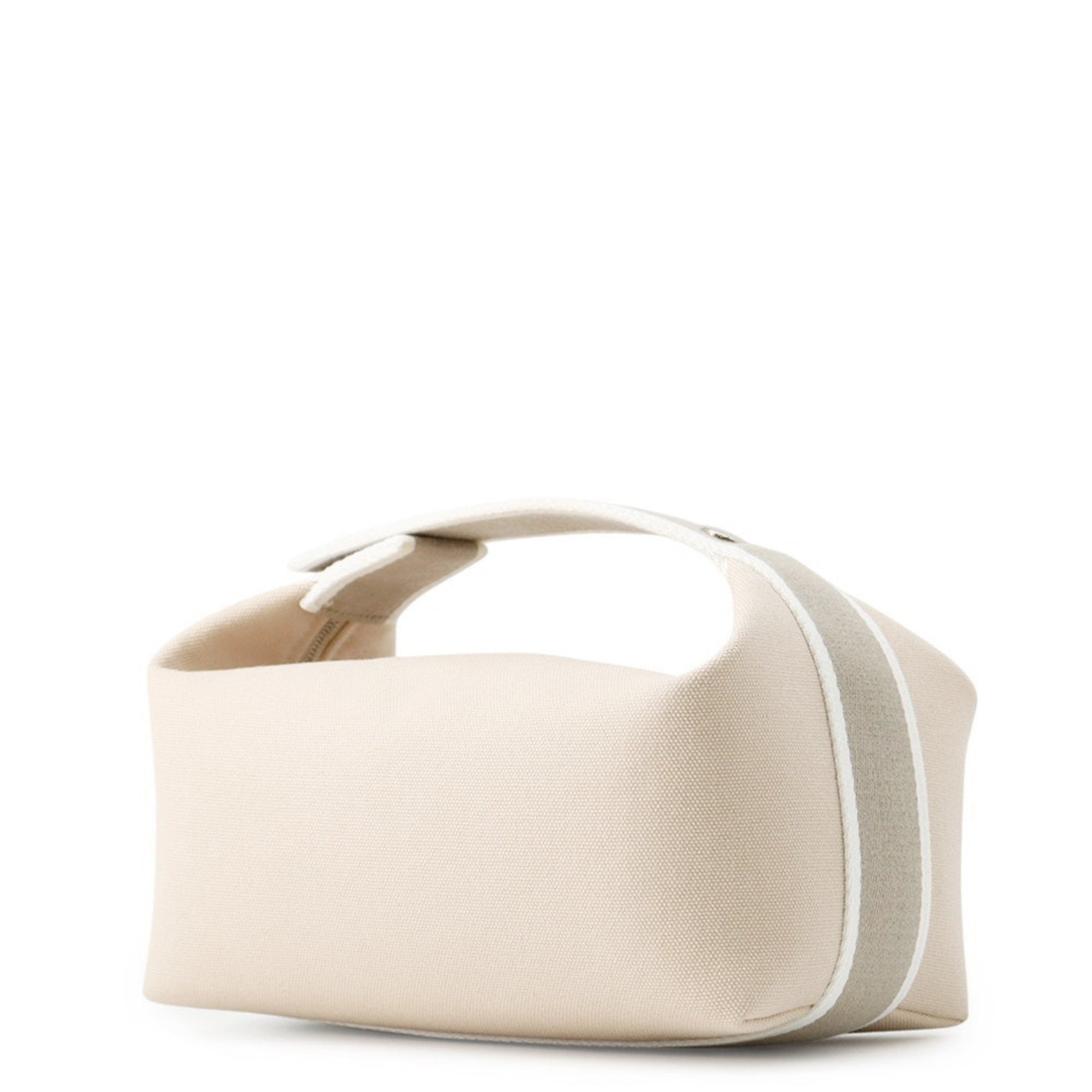 Hermes Hermès Bride à Black PM Pouch, Beige Canvas, Bag