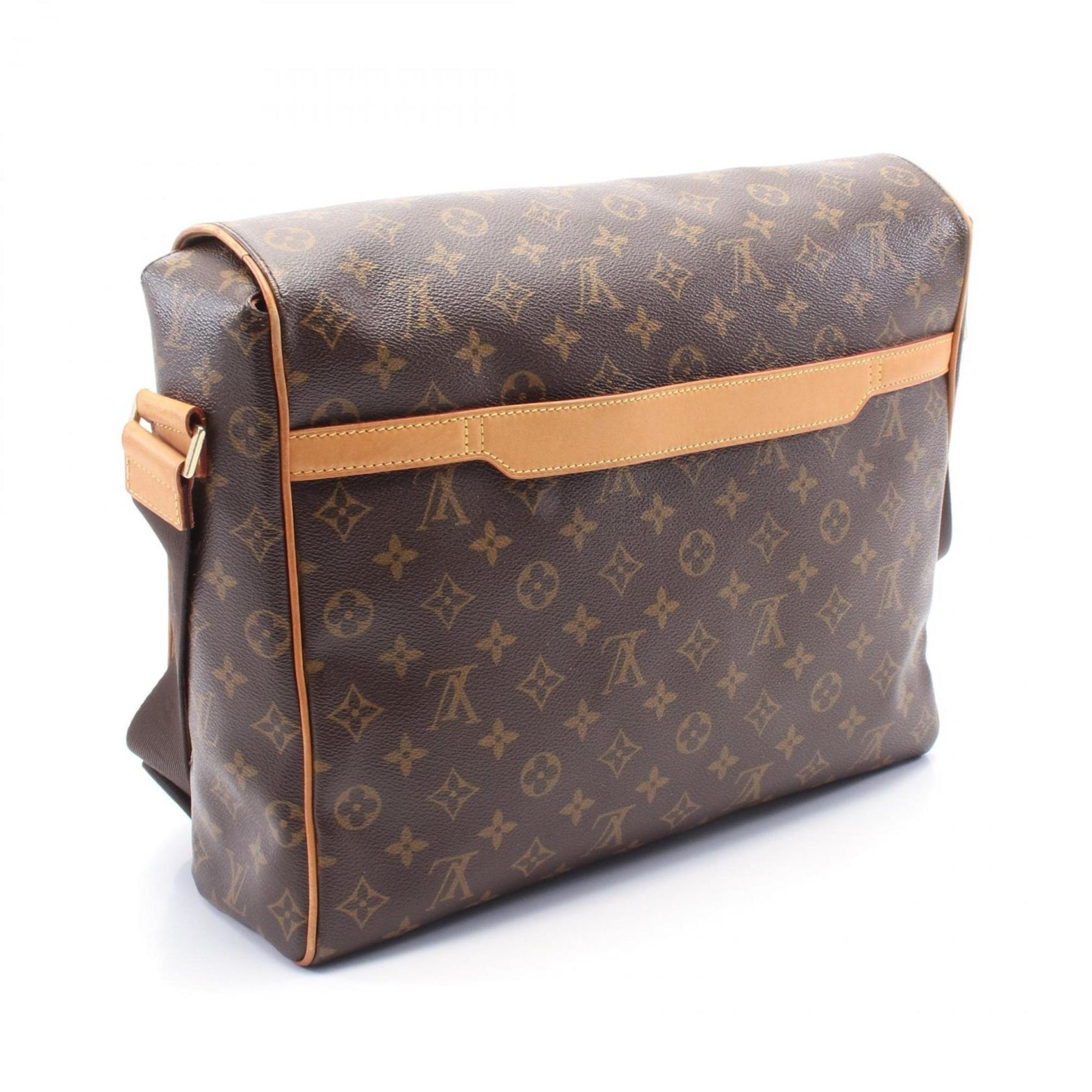 Louis Vuitton Abess Shoulder Bag, Coated Canvas and Leather, Monogram, Brown, Men's