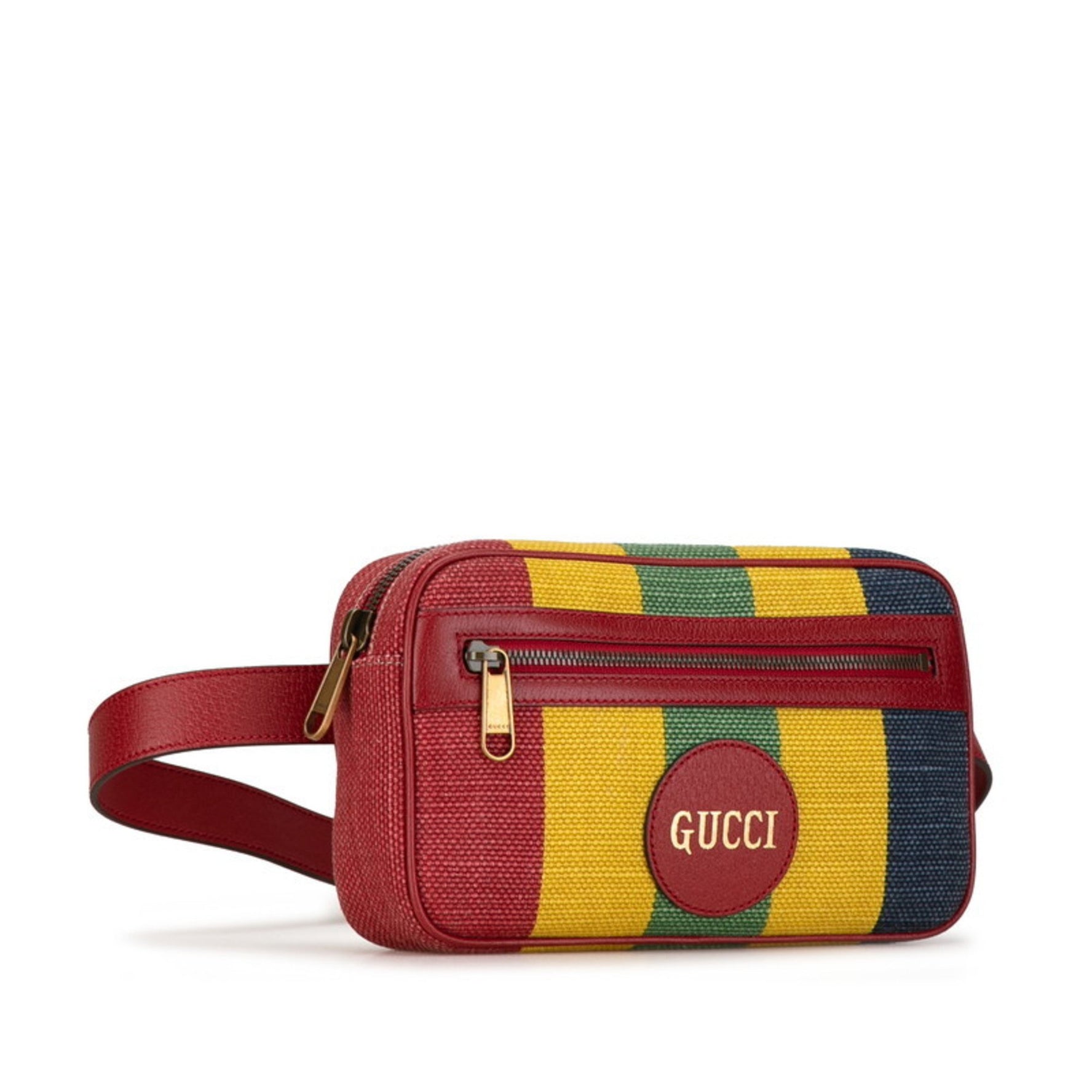 Gucci Baiadera Waist Bag Body Multicolor Canvas Leather